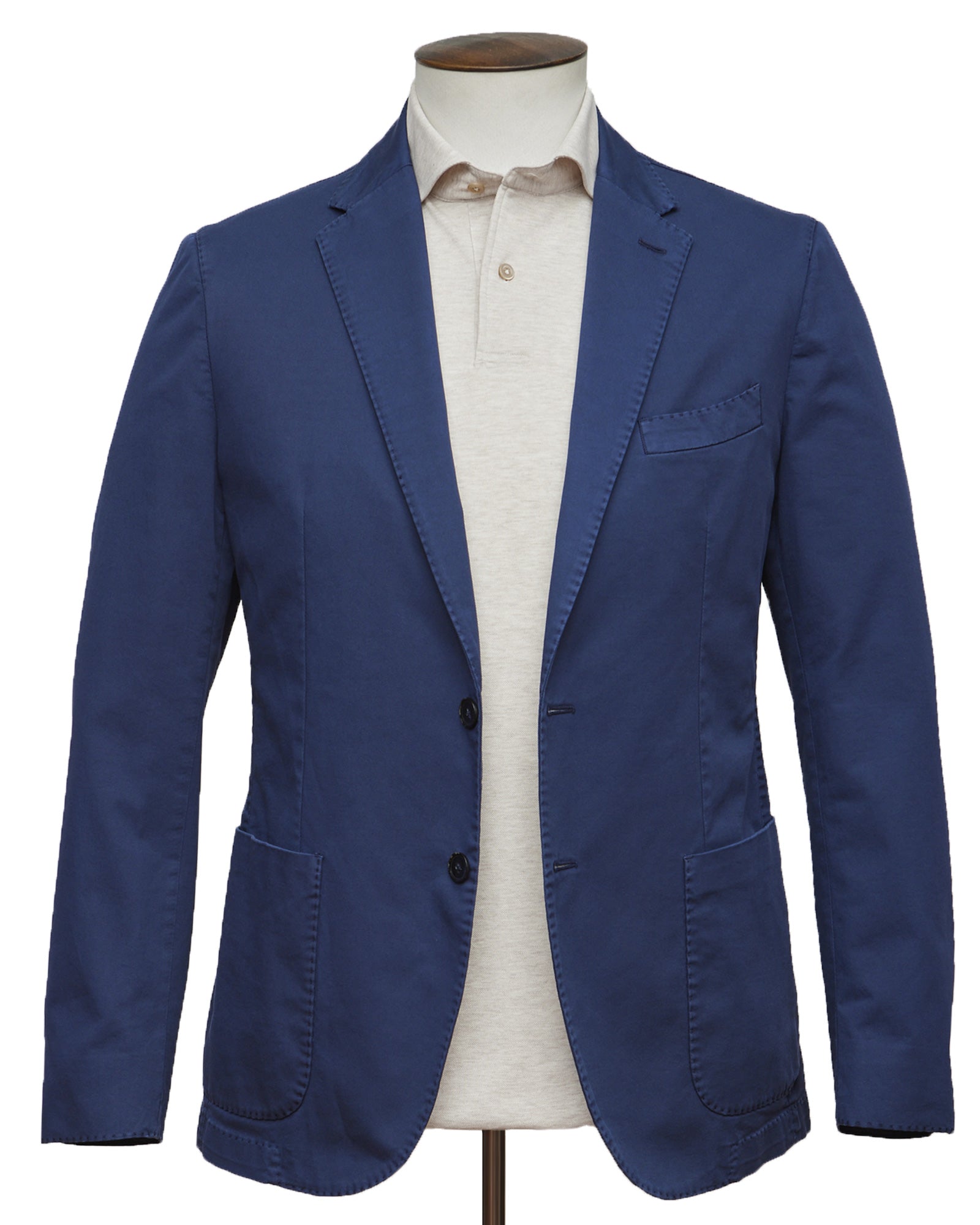 Navy Washed Cotton Suit - LUCKY LAST