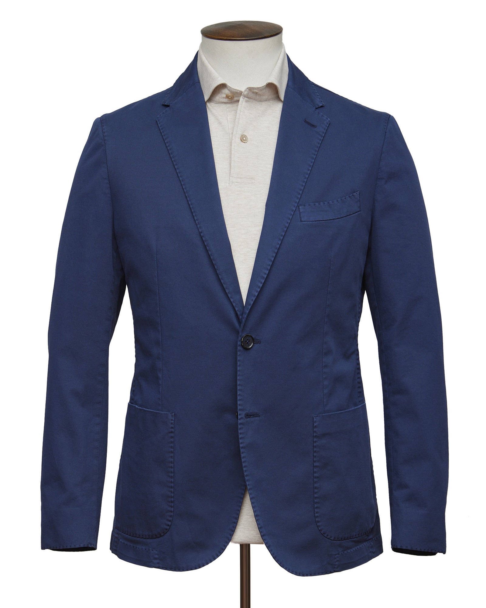 Navy Washed Cotton Suit - LUCKY LAST