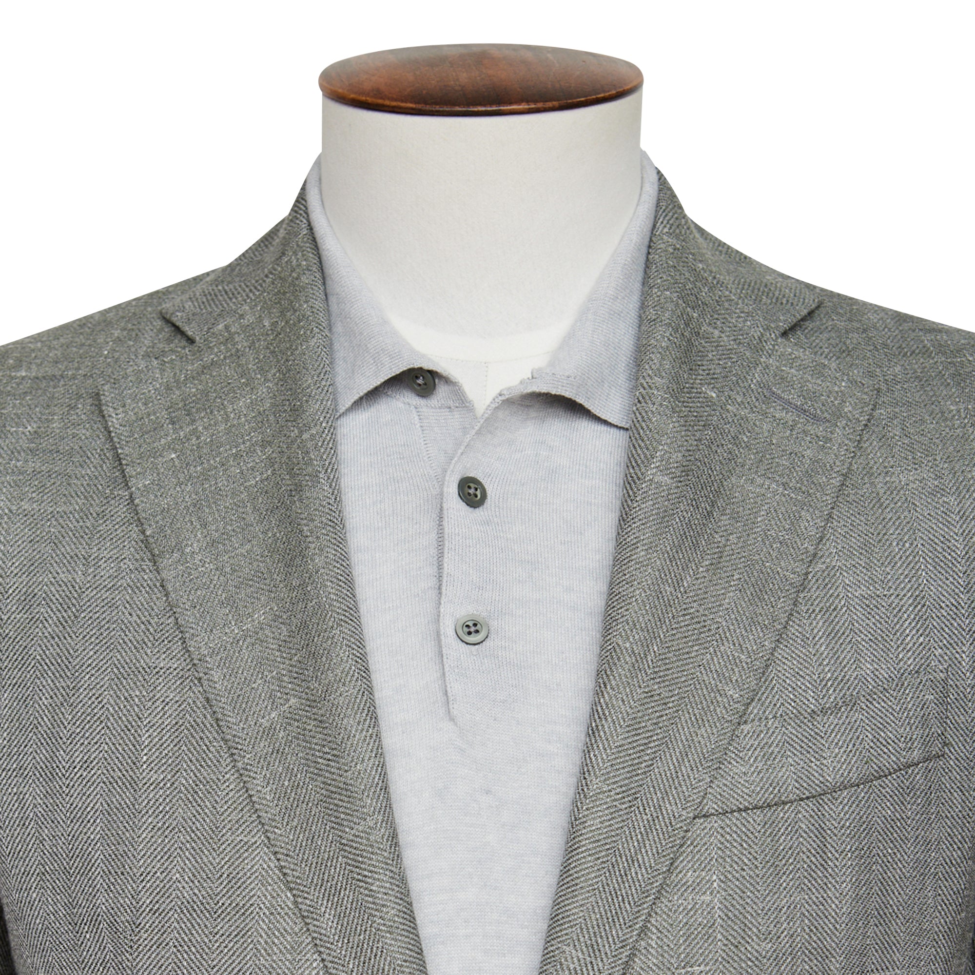 Medici Herringbone Blazer - Green LUCKY LAST