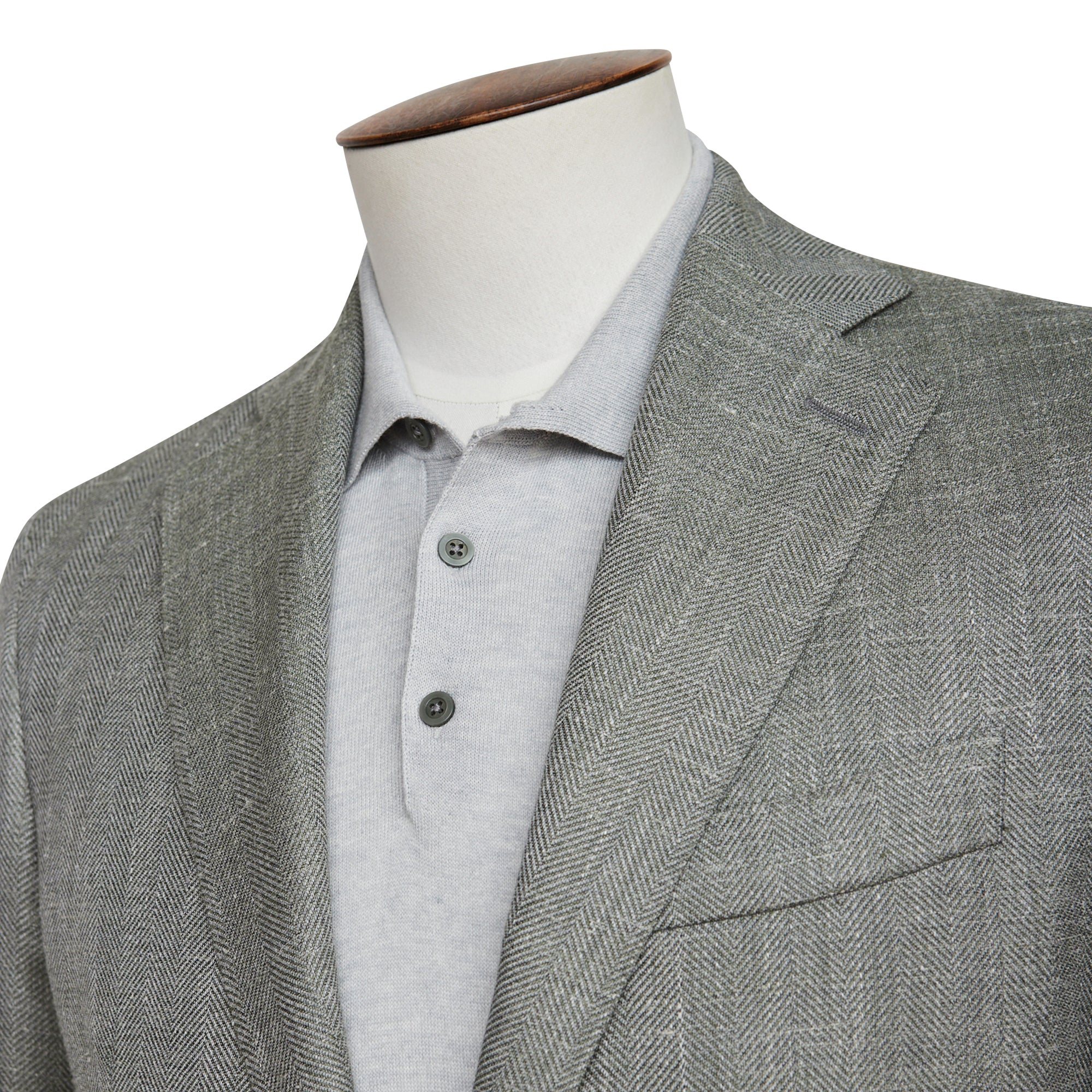 Medici Herringbone Blazer - Green LUCKY LAST
