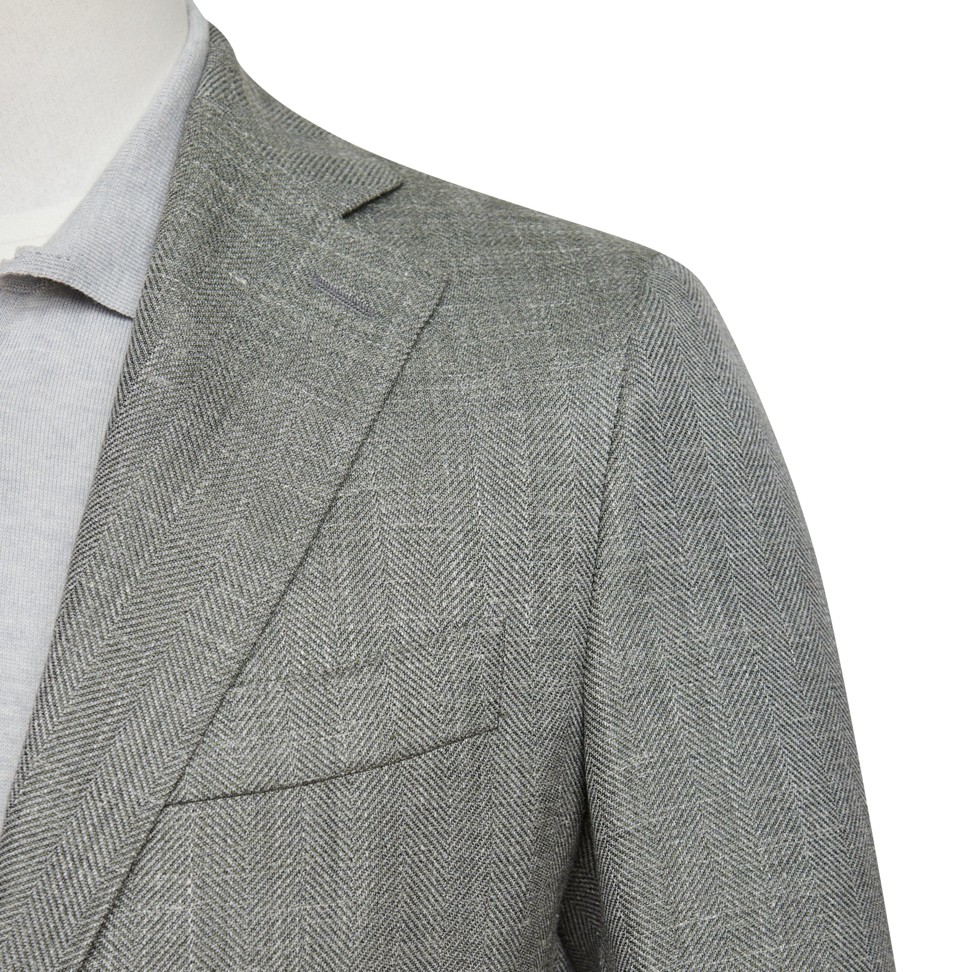 Medici Herringbone Blazer - Green LUCKY LAST
