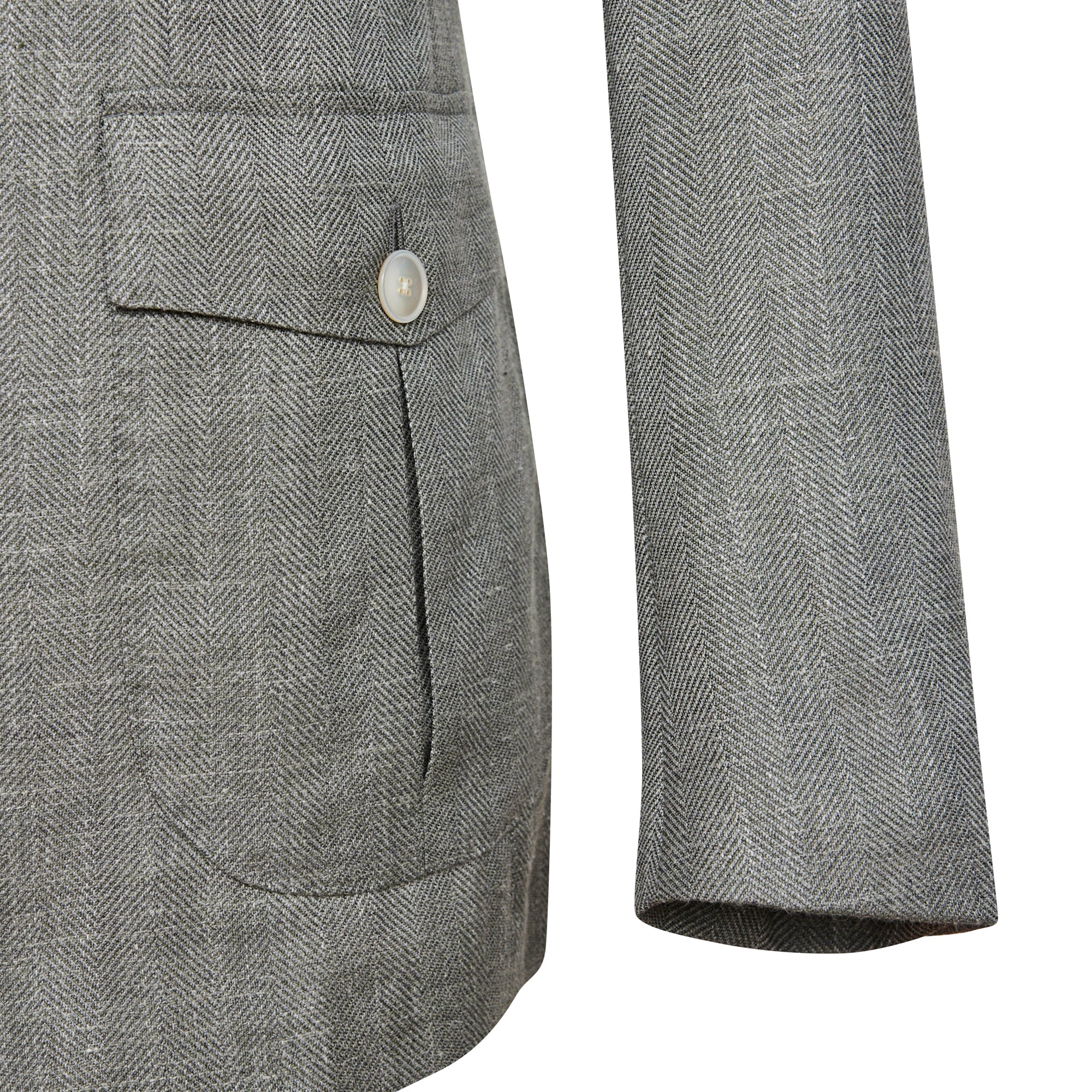 Medici Herringbone Blazer - Green LUCKY LAST