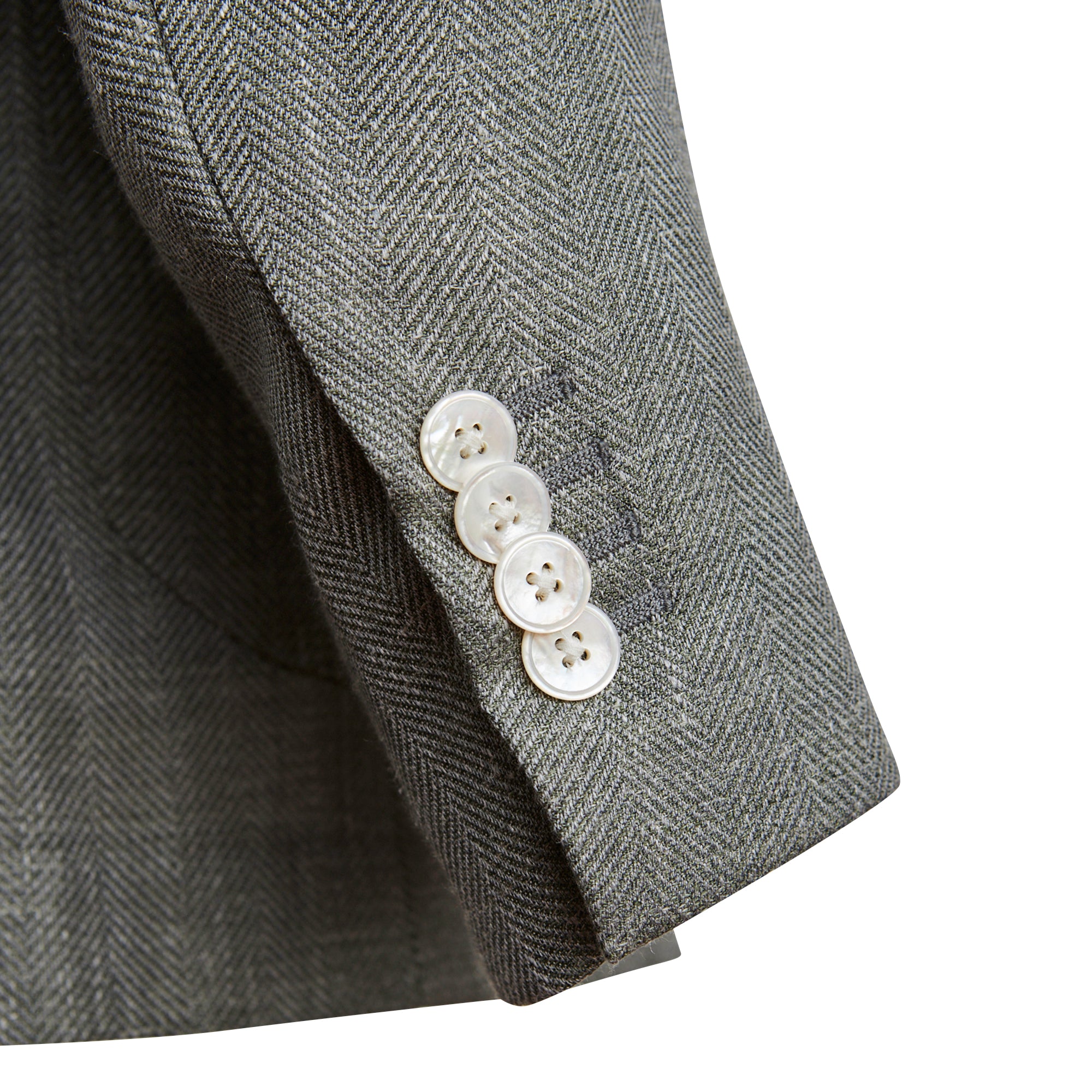 Medici Herringbone Blazer - Green LUCKY LAST