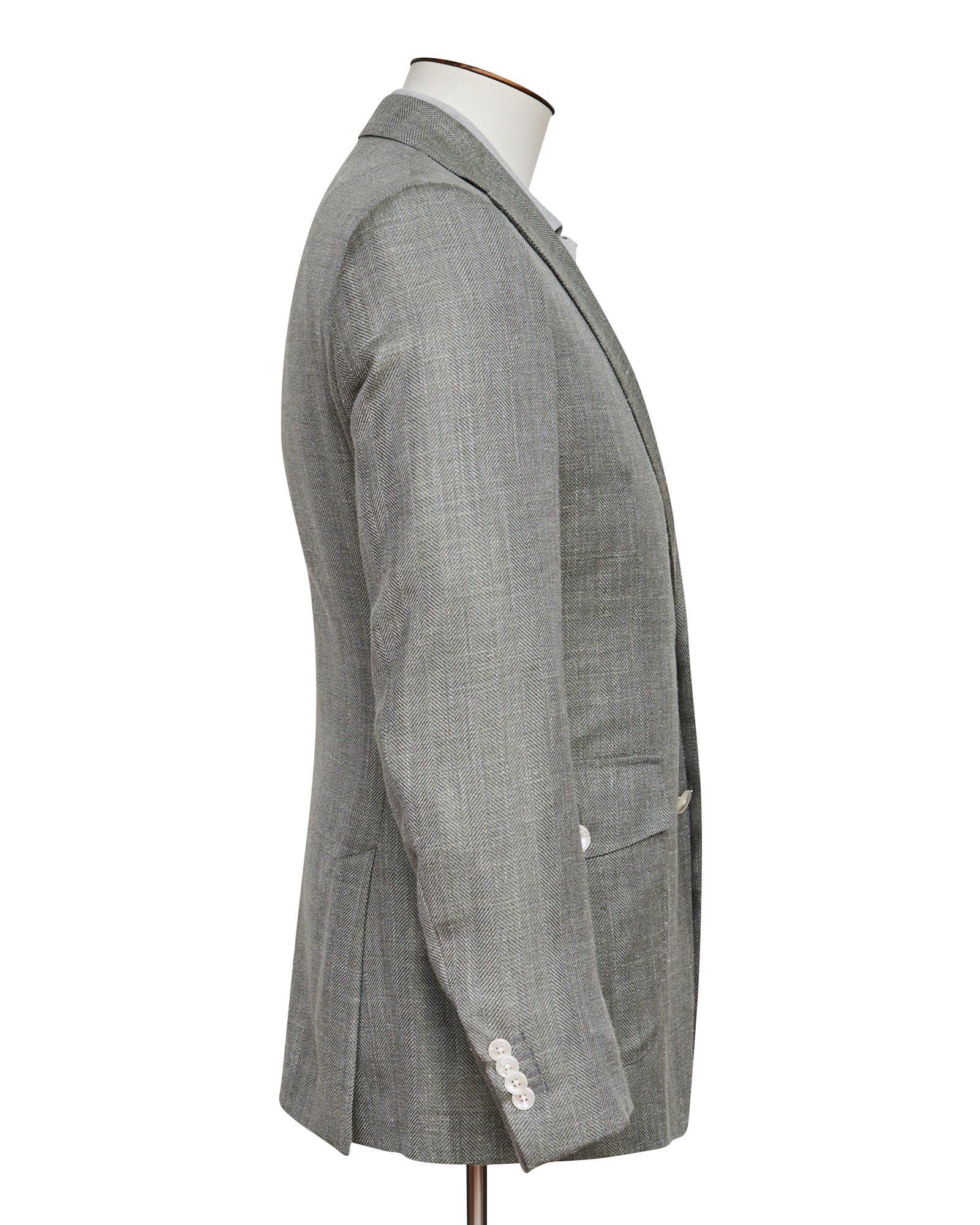 Medici Herringbone Blazer - Green LUCKY LAST