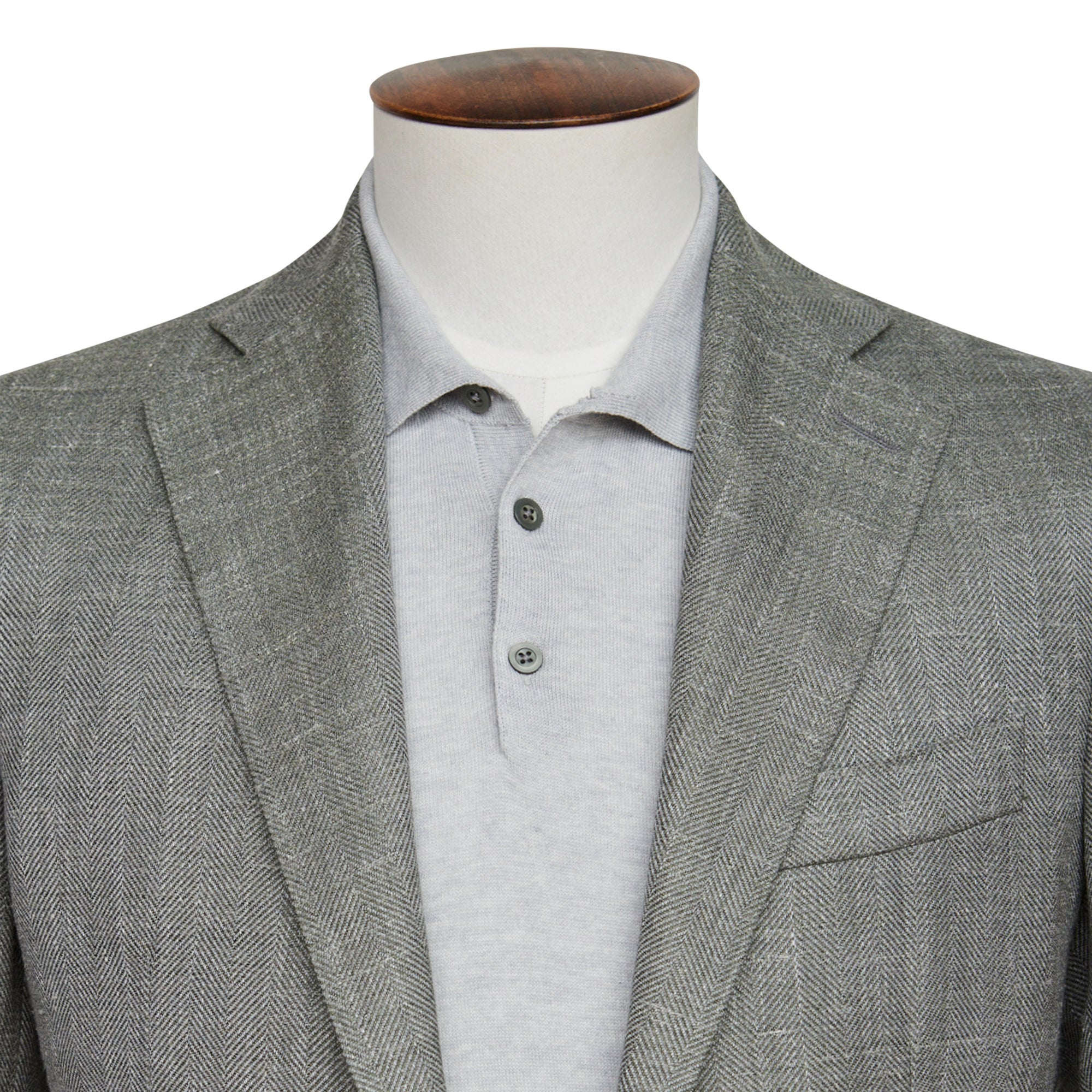 Medici Herringbone Blazer - Green LUCKY LAST