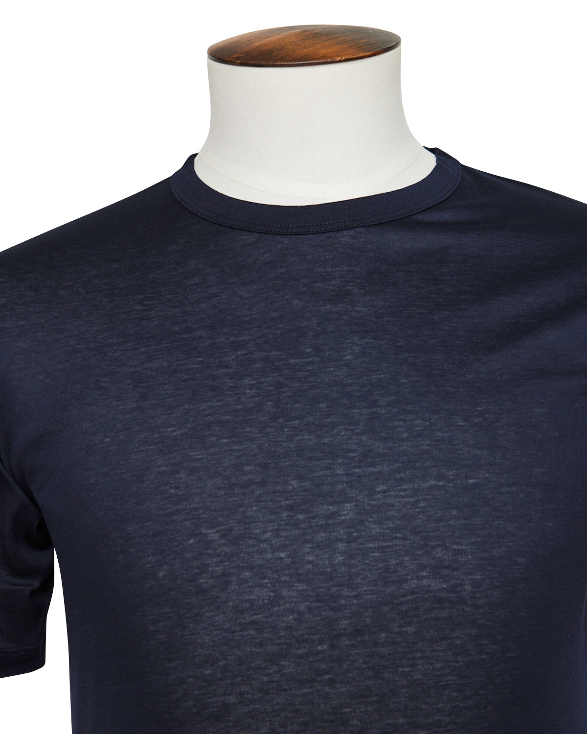 Bresciani Fitted Cotton Tee - Navy