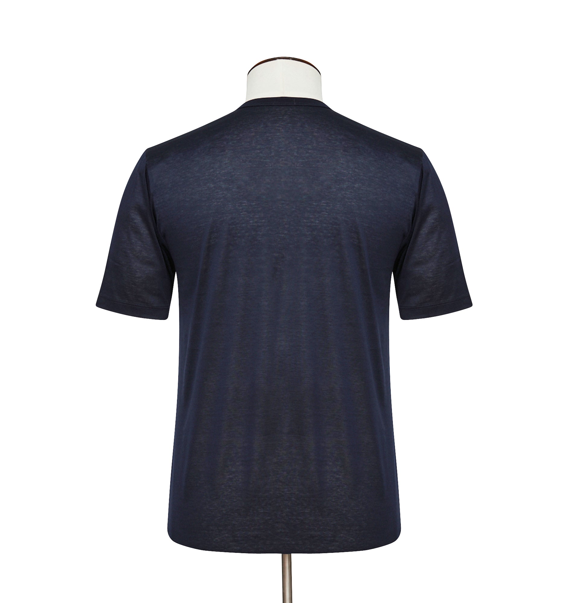 Bresciani Fitted Cotton Tee - Navy