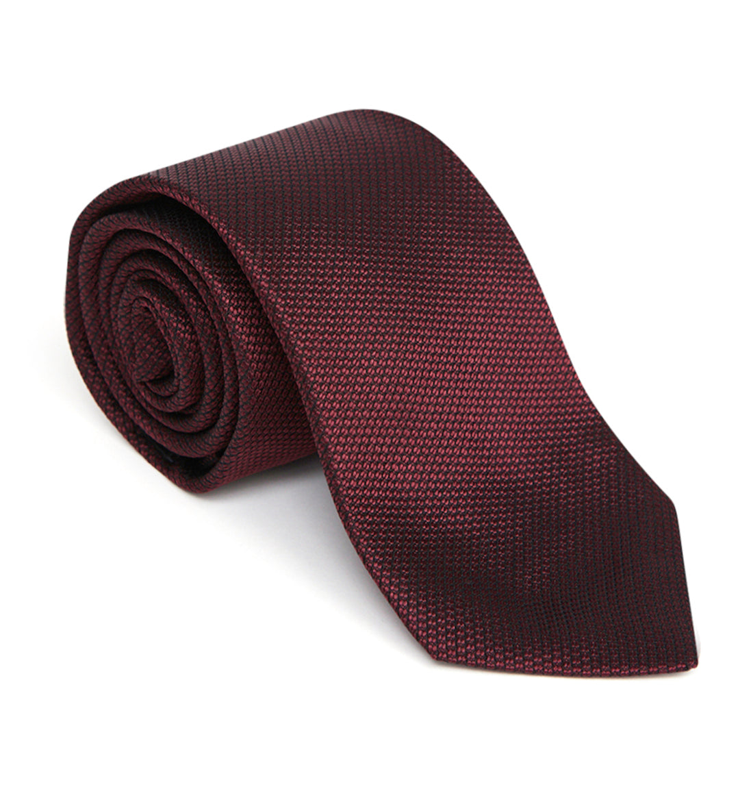 Grenadine Silk Tie - Burgundy