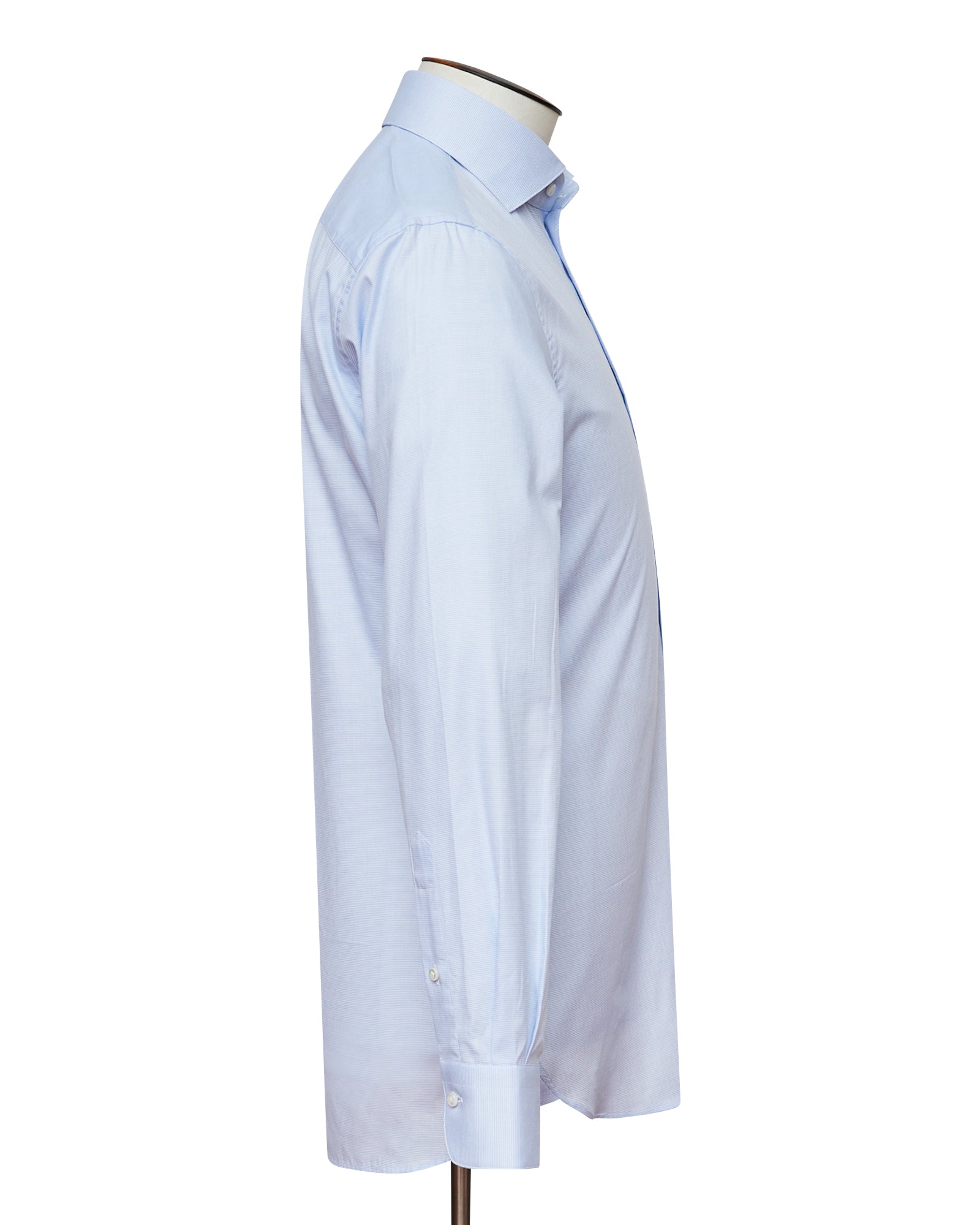 Cutaway Collar Shirt - Light Blue Dobby