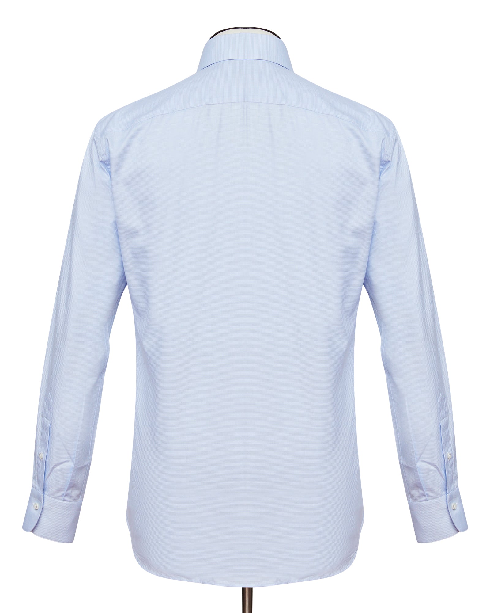 Cutaway Collar Shirt - Light Blue Dobby