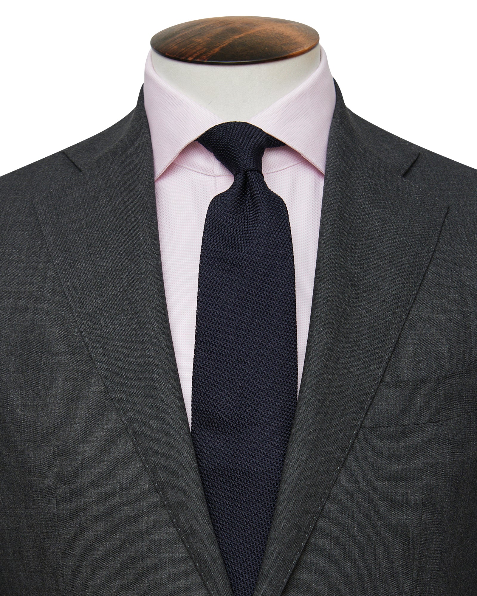 Cutaway Collar Shirt - Light Pink Dobby