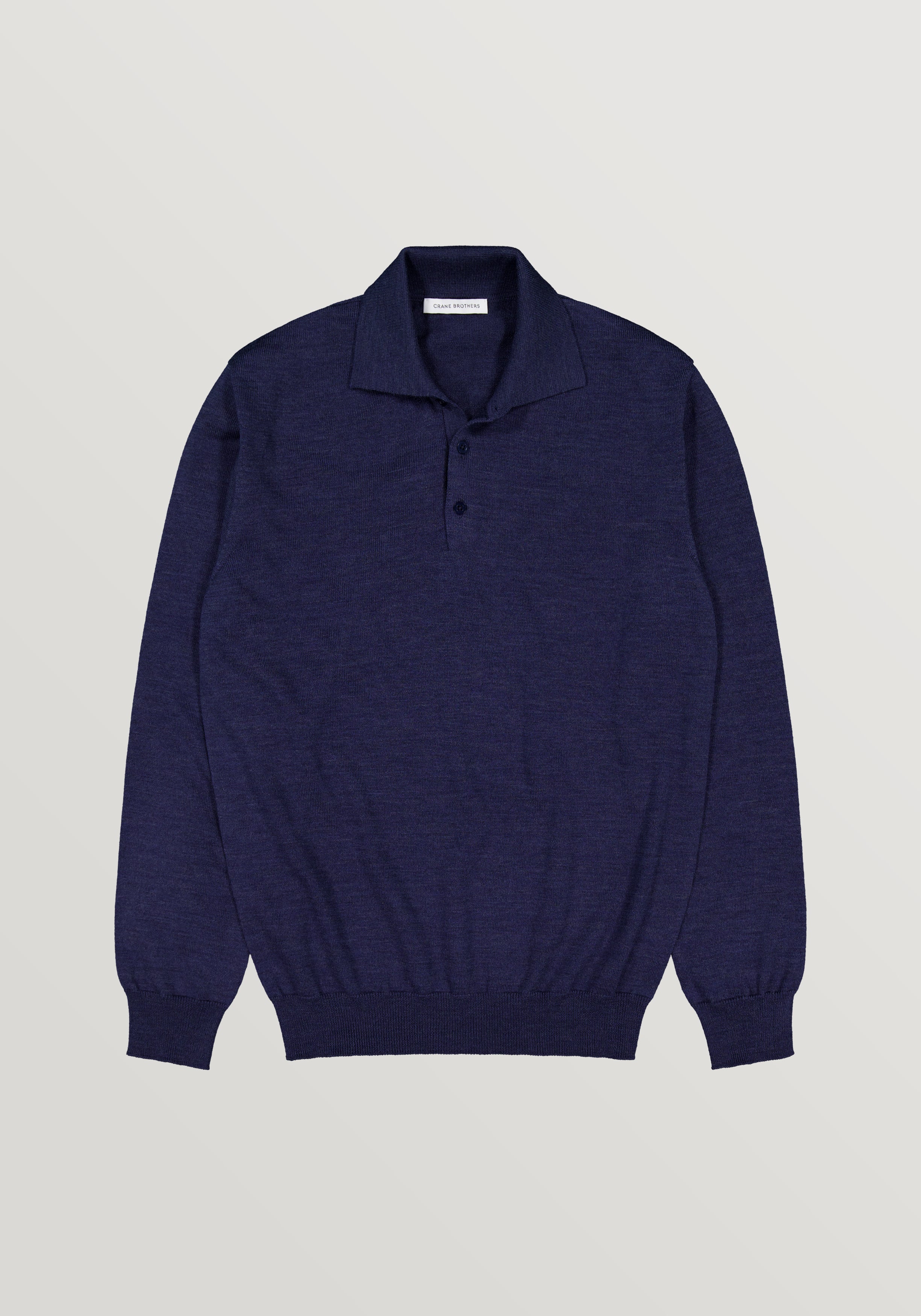 2 Ply Merino Polo - Indigo Melange