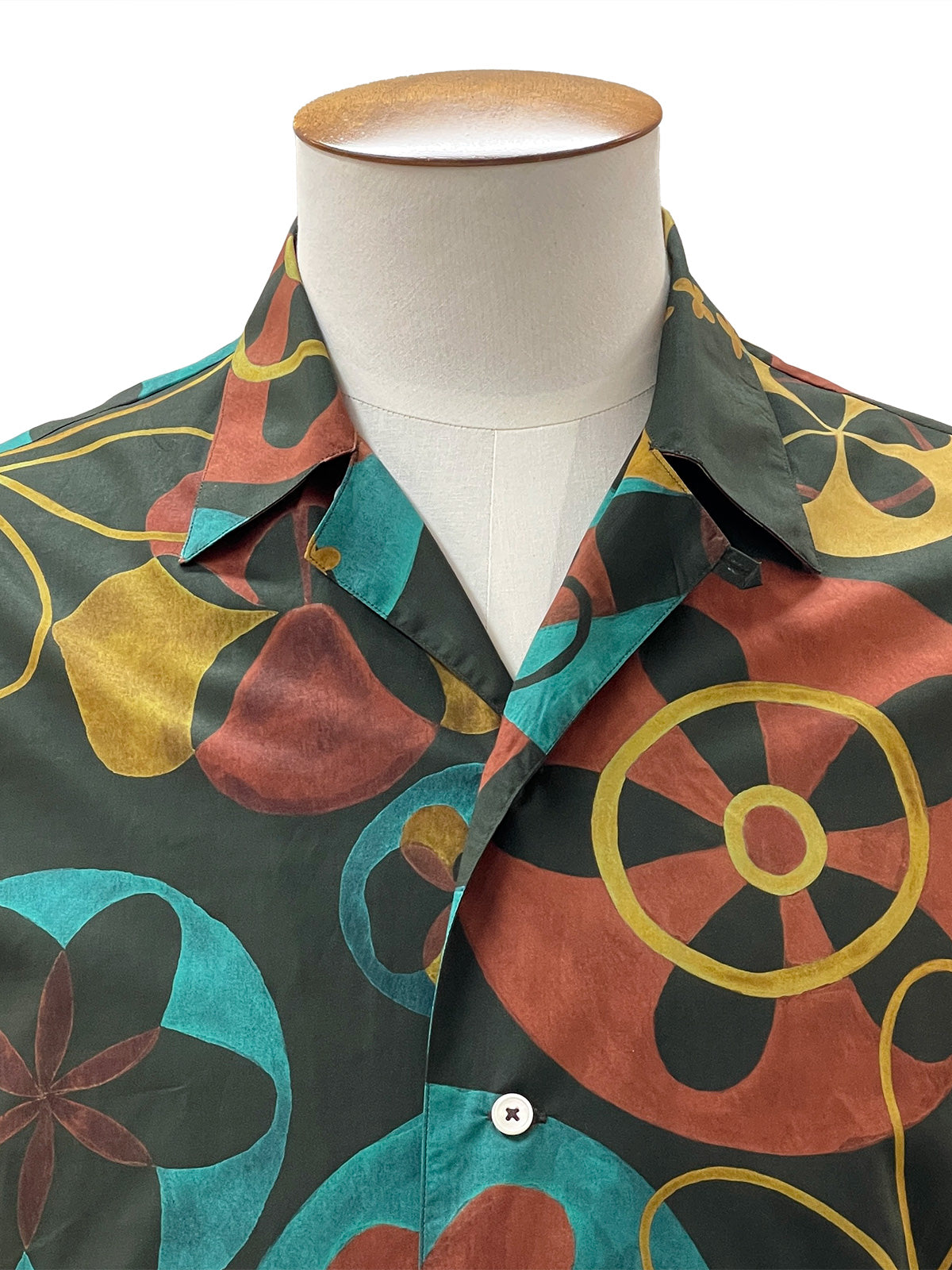 Abstract Floral Camp Collar Shirt - LUCKY LAST