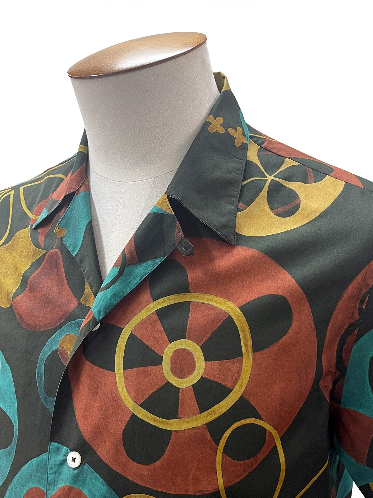 Abstract Floral Camp Collar Shirt - LUCKY LAST