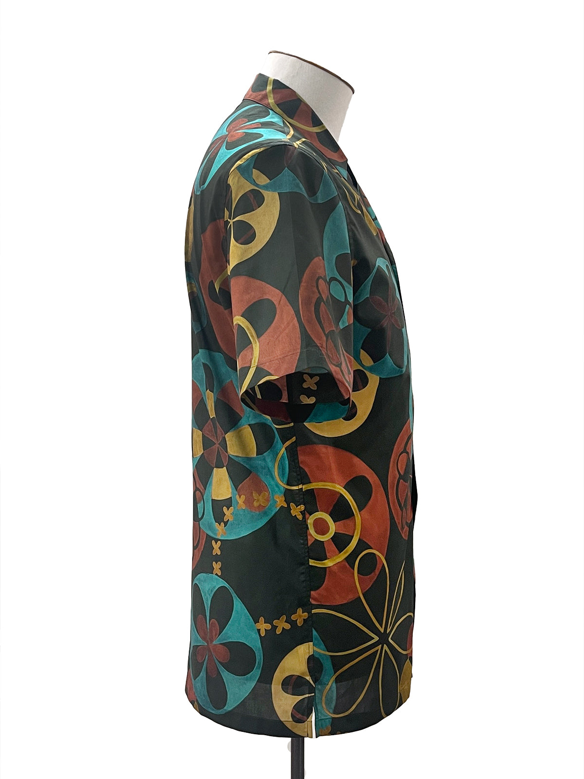Abstract Floral Camp Collar Shirt - LUCKY LAST