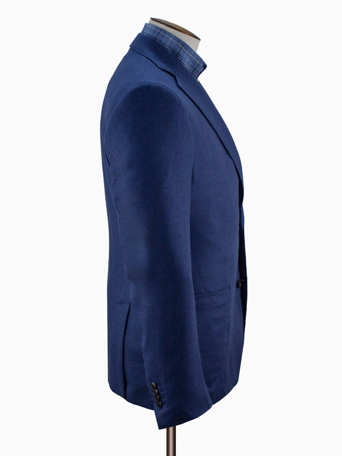 Adria Blazer Silk & Wool Basketweave - Indigo