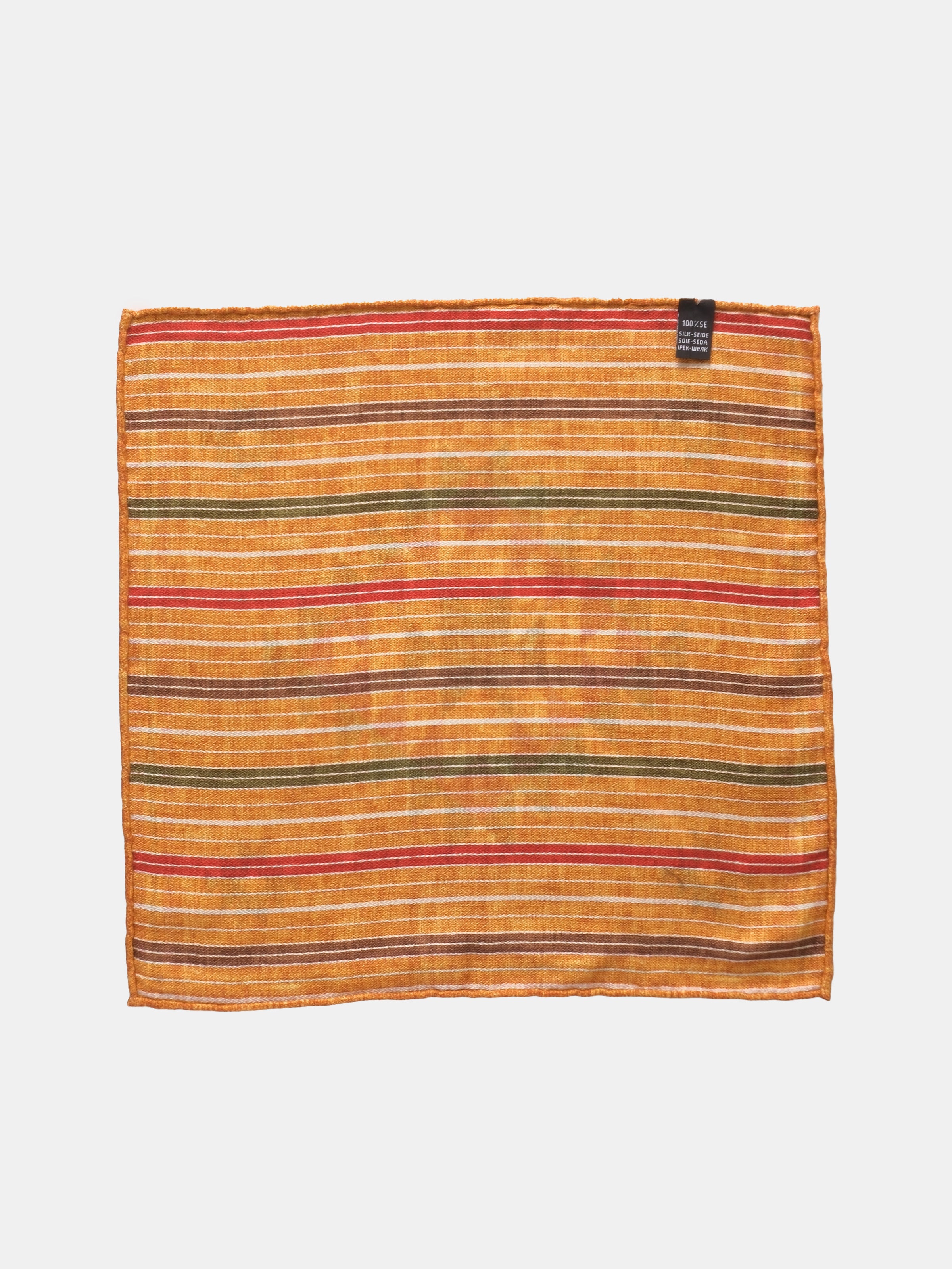 Claw Motif Silk Pochette - Amber & Green