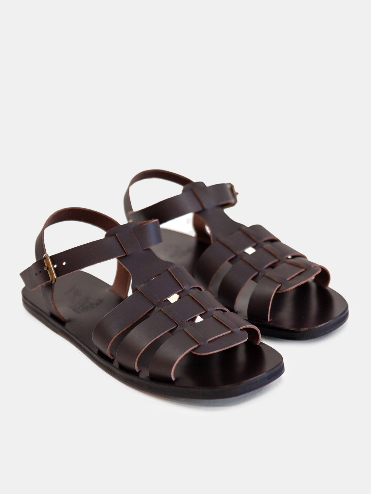 Ancient Greek Sandals Ektoras Leather Sandal - Brown