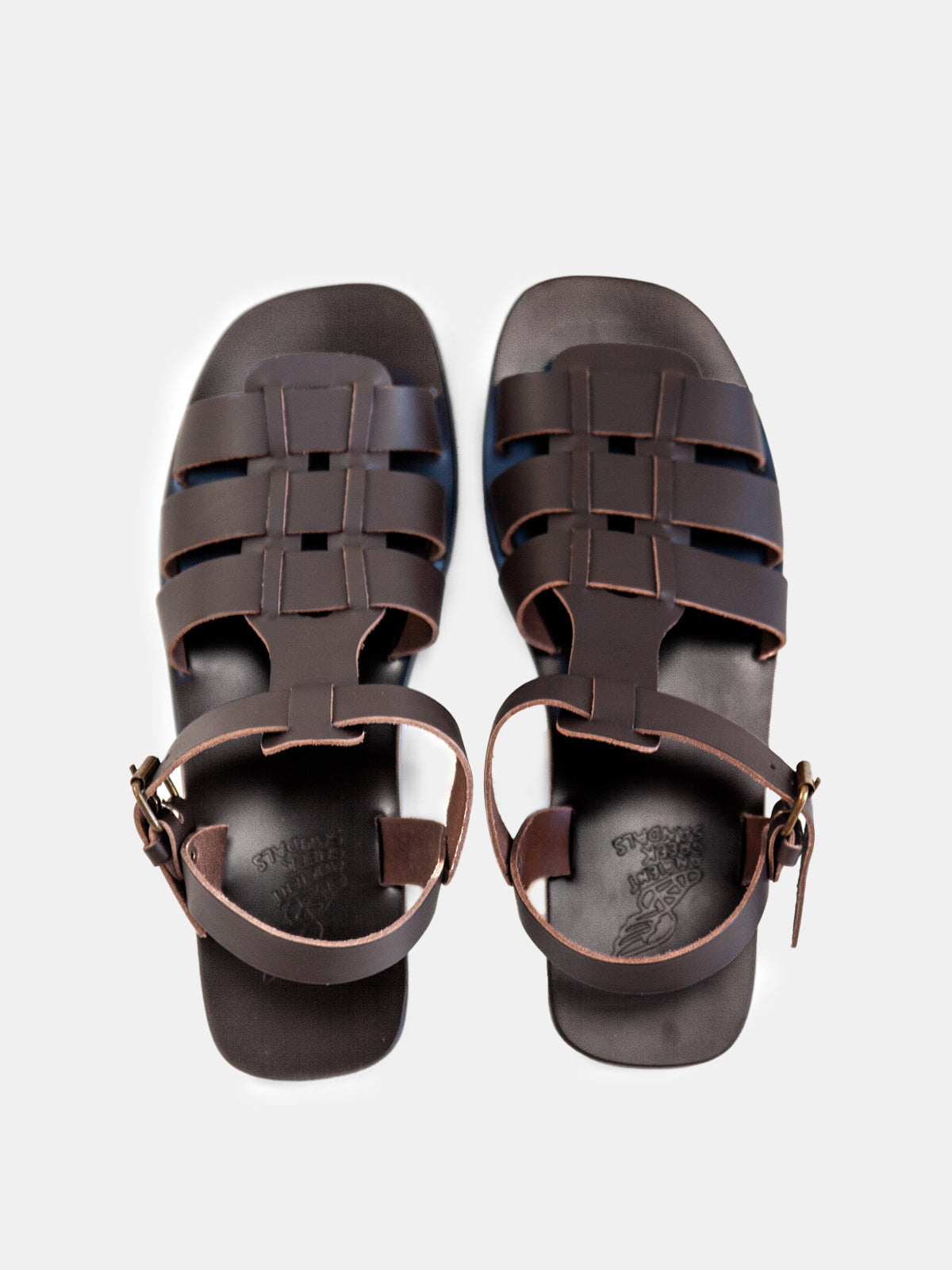 Ancient Greek Sandals Ektoras Leather Sandal - Brown