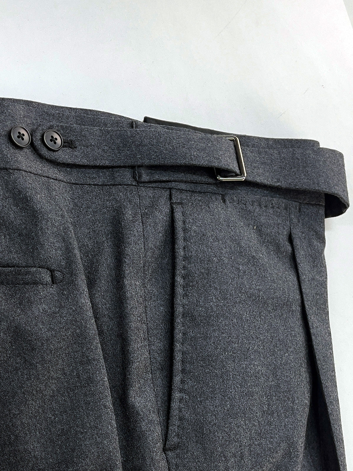 Flannel Gurkha Trouser - Anthracite