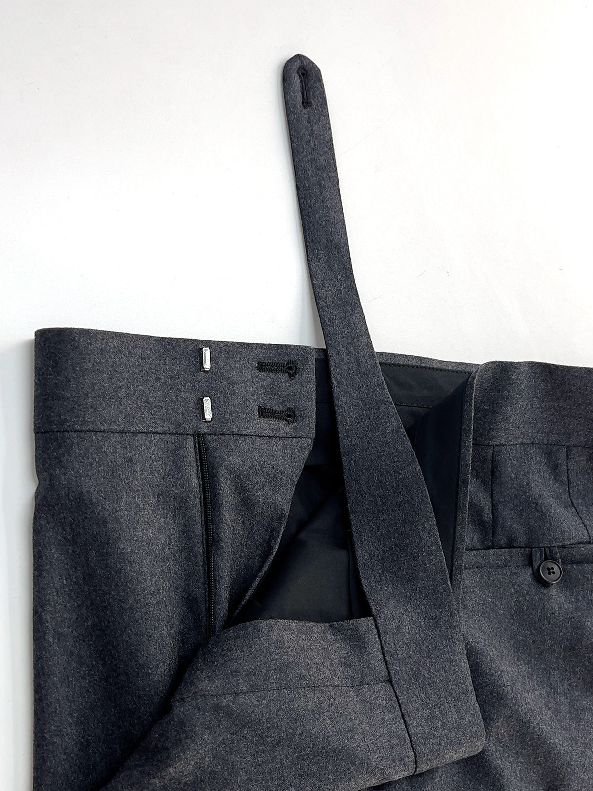 Flannel Gurkha Trouser - Anthracite