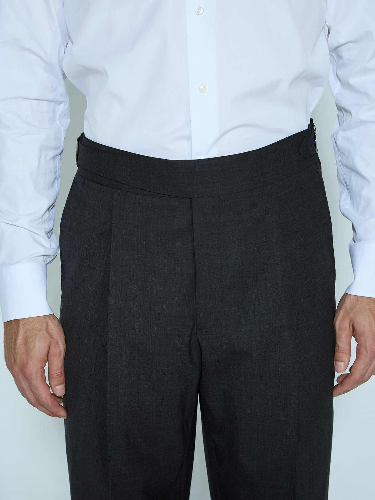 Flannel Gurkha Trouser - Anthracite