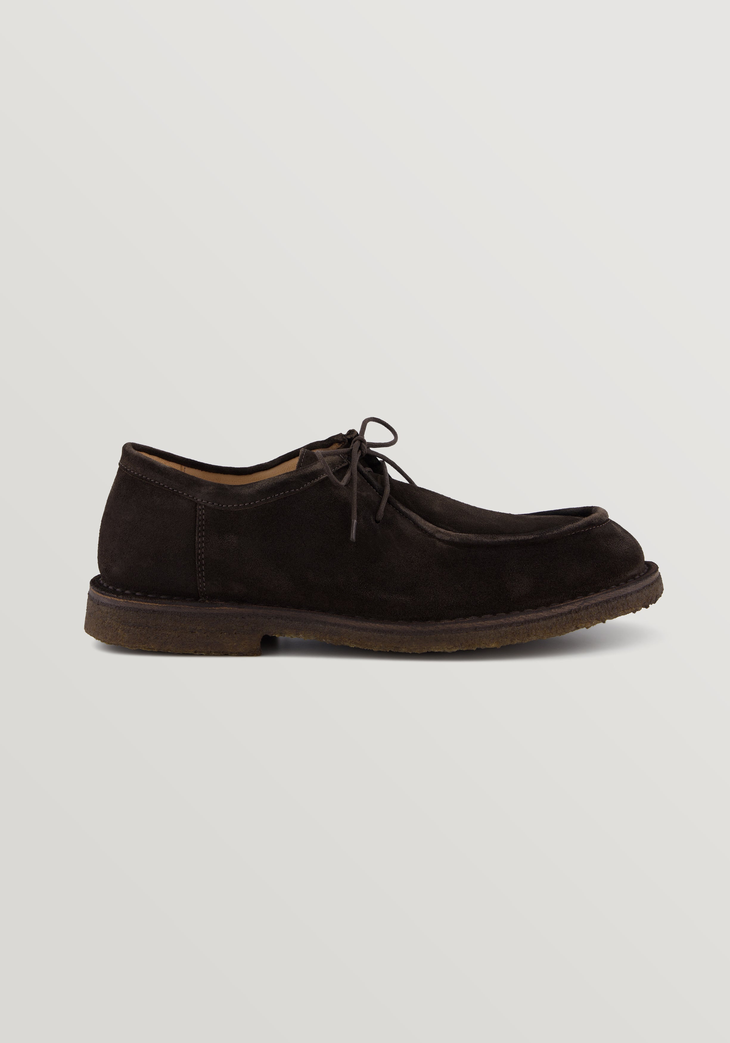 Artflex Suede Moc Toe Derby - Chestnut