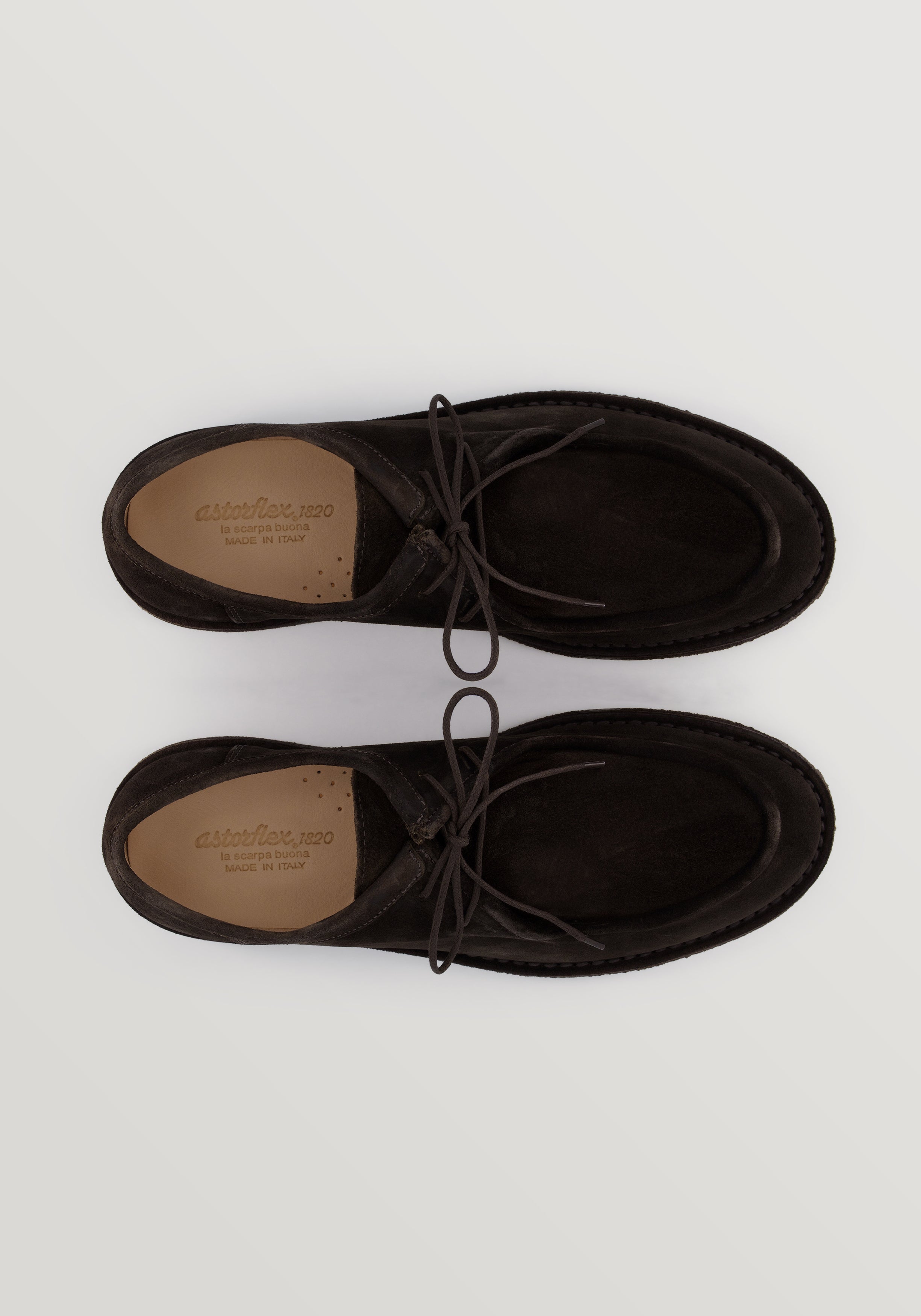 Artflex Suede Moc Toe Derby - Chestnut