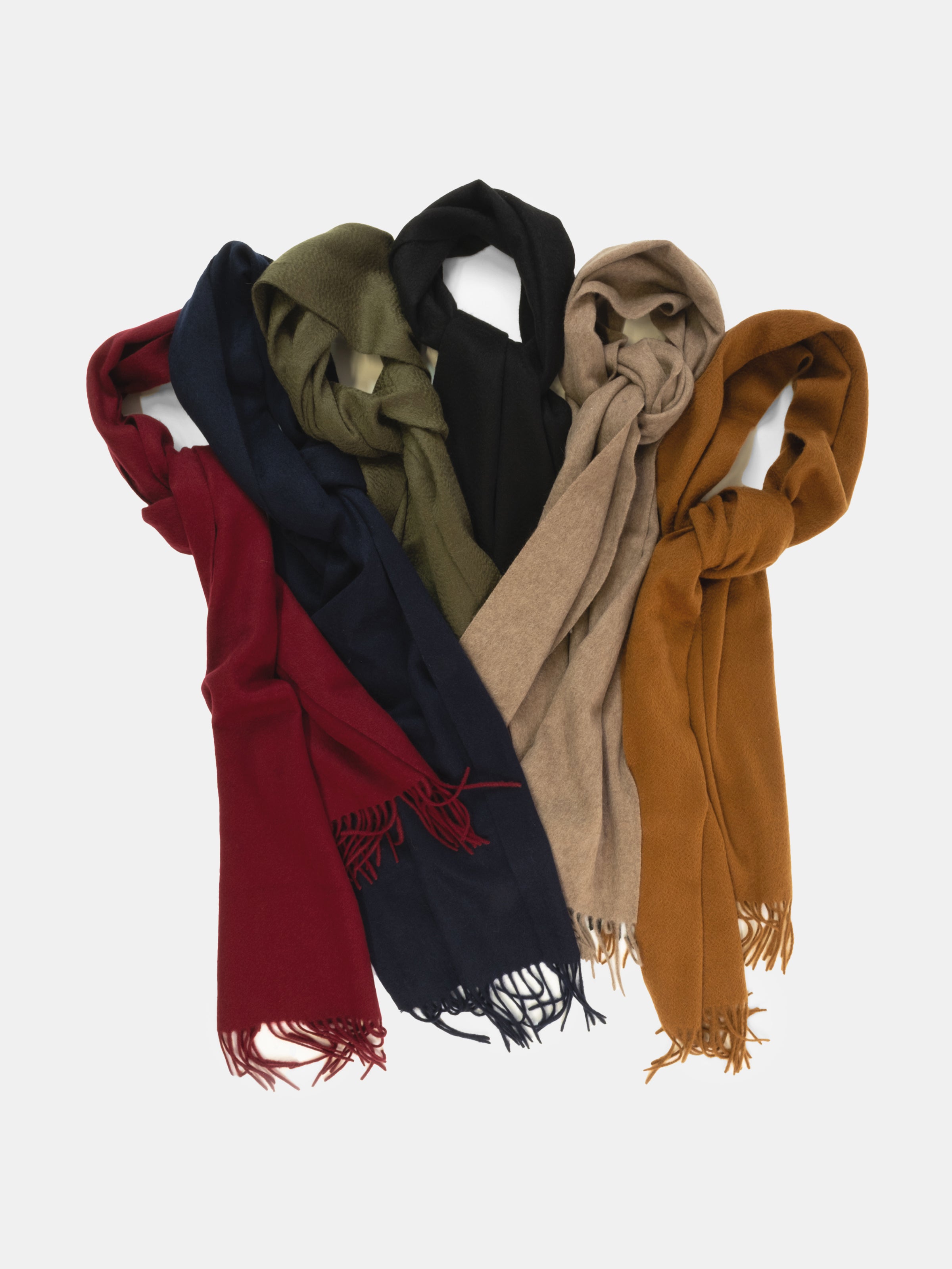 Cashmere Scarf - Cognac