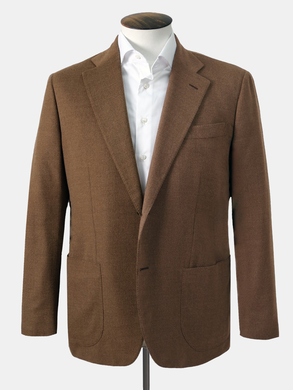 Tobacco Capolavoro Wool Blazer - LUCKY LAST