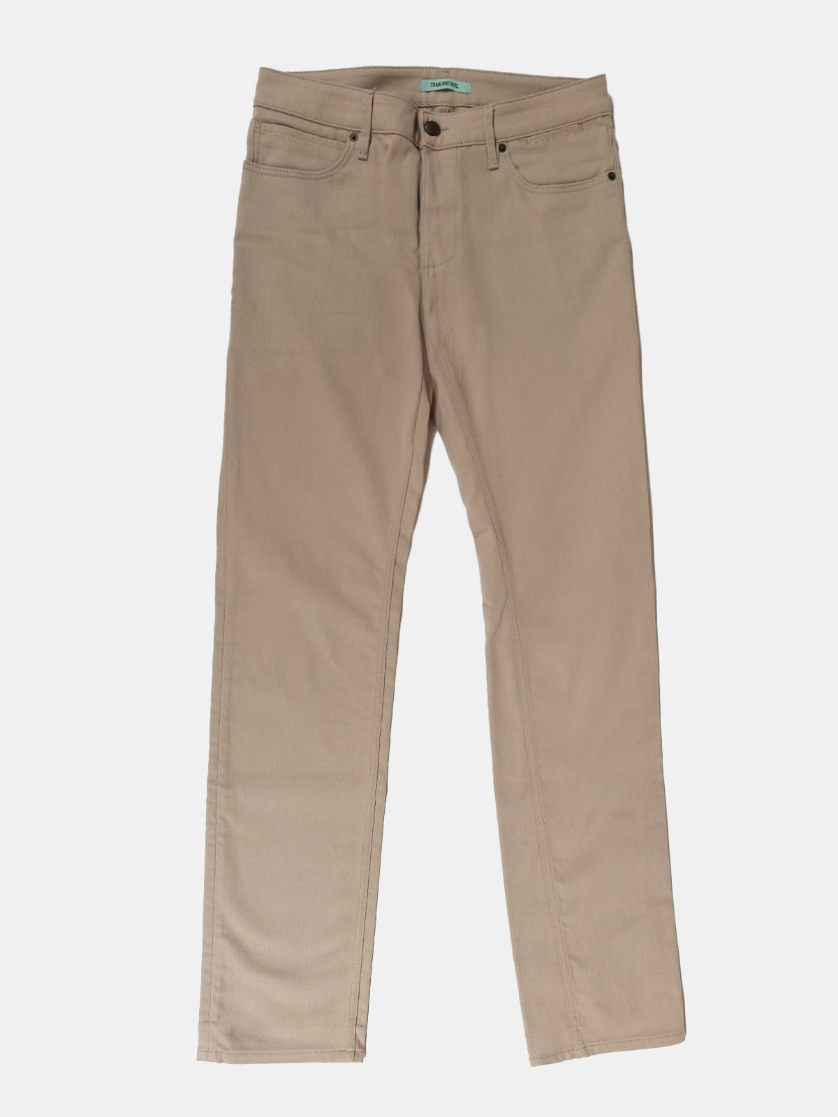 Stretch Cotton Twill Five Pocket Pant - Production Sample - Beige Lucky Last