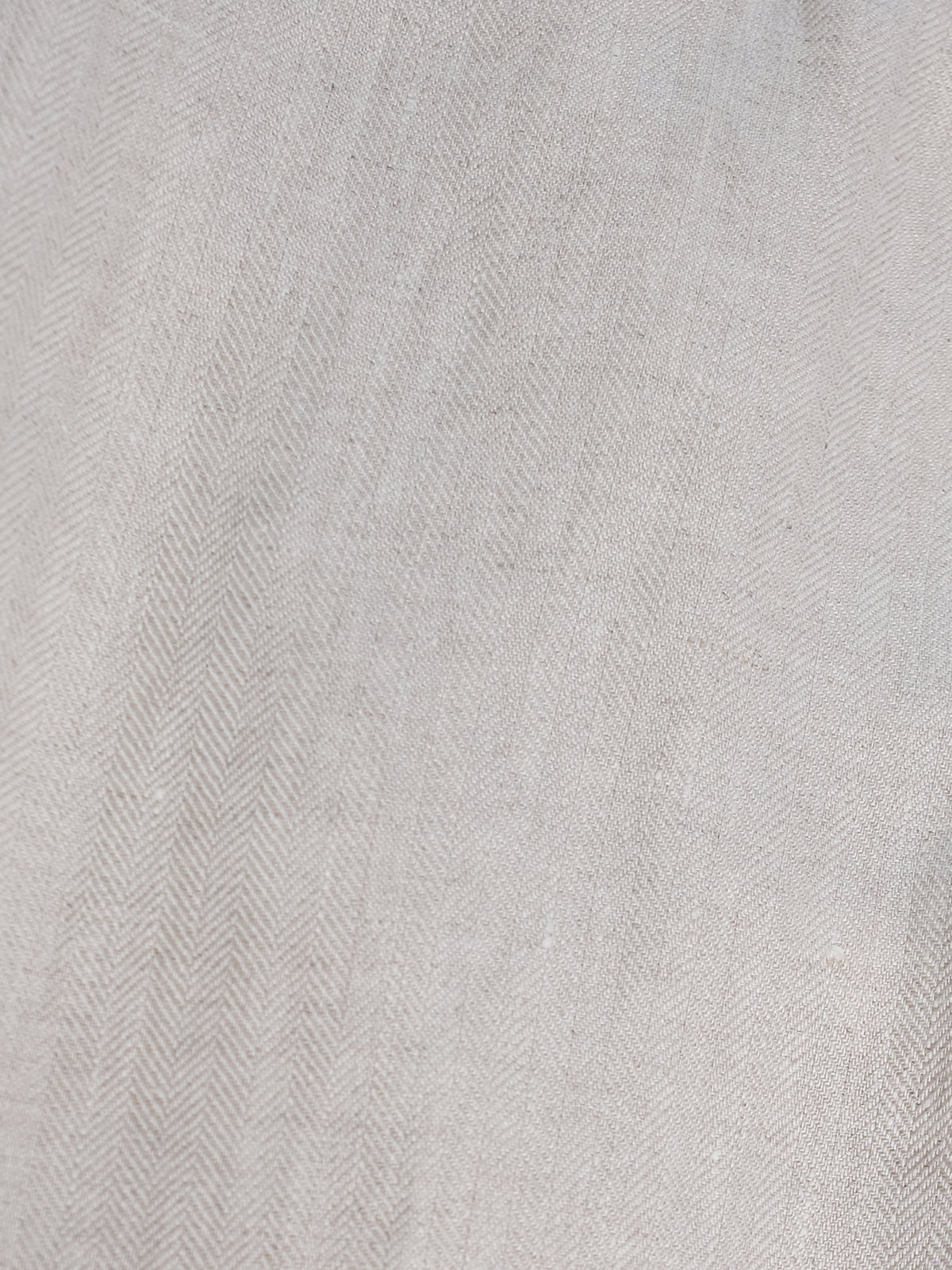 Noli Trouser - Buff Linen Chevron