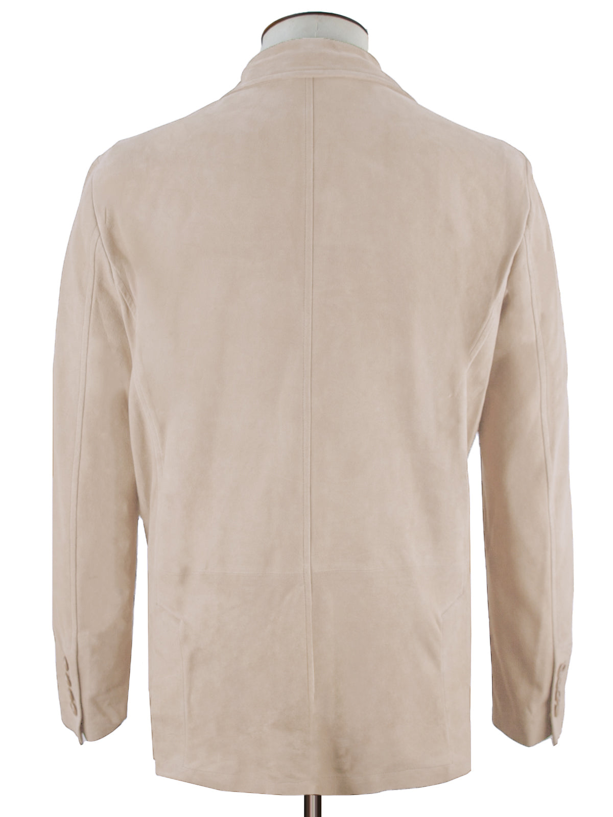 Suede Patch Pocket Jacket - Beige  Production Sample
