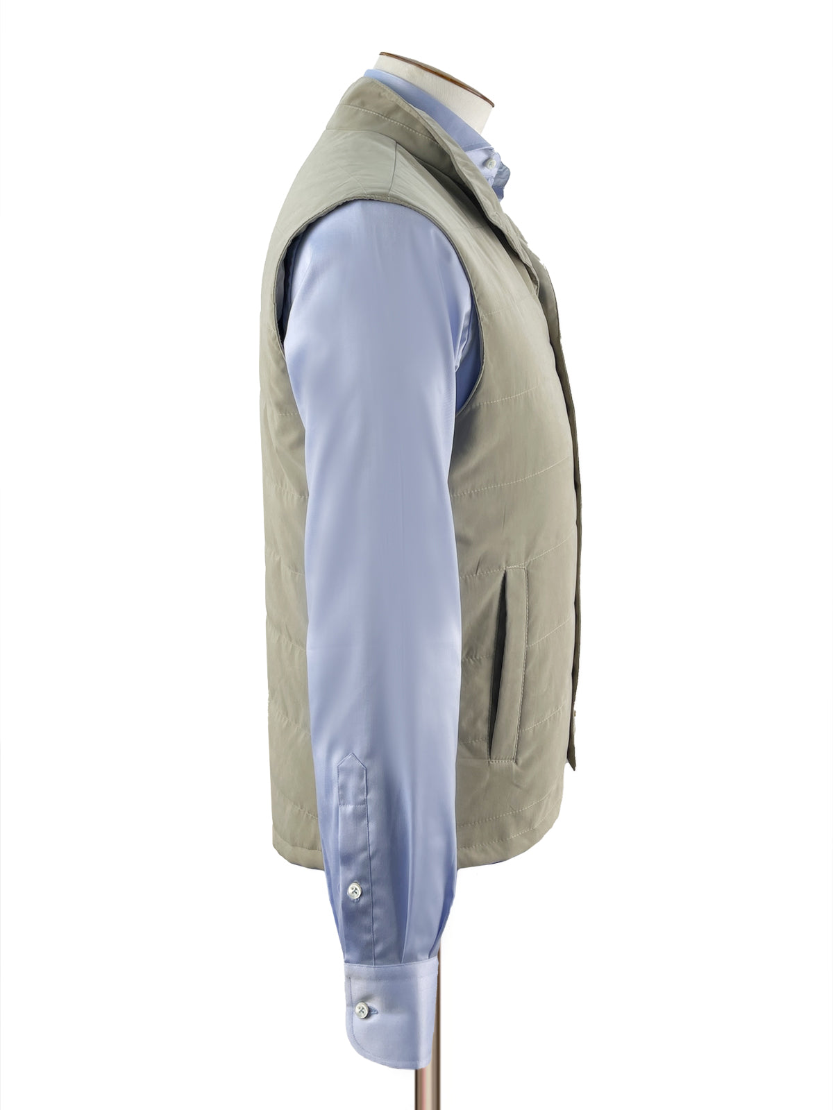 Quilted Vest - Buff