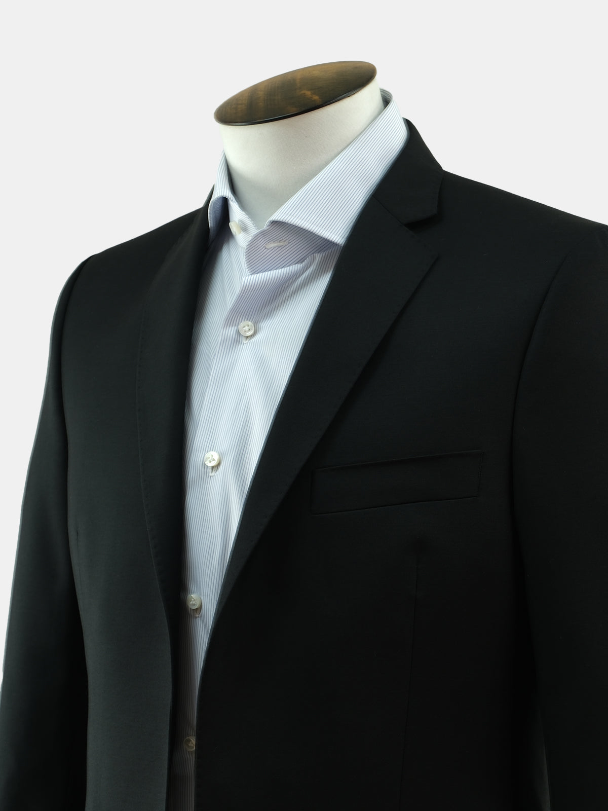 Black Wool Notch Lapel Dinner Jacket - LUCKY LAST