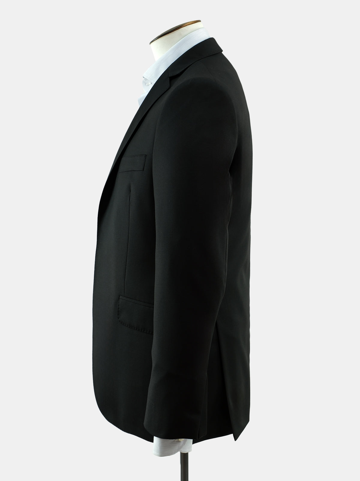 Black Wool Notch Lapel Dinner Jacket - LUCKY LAST