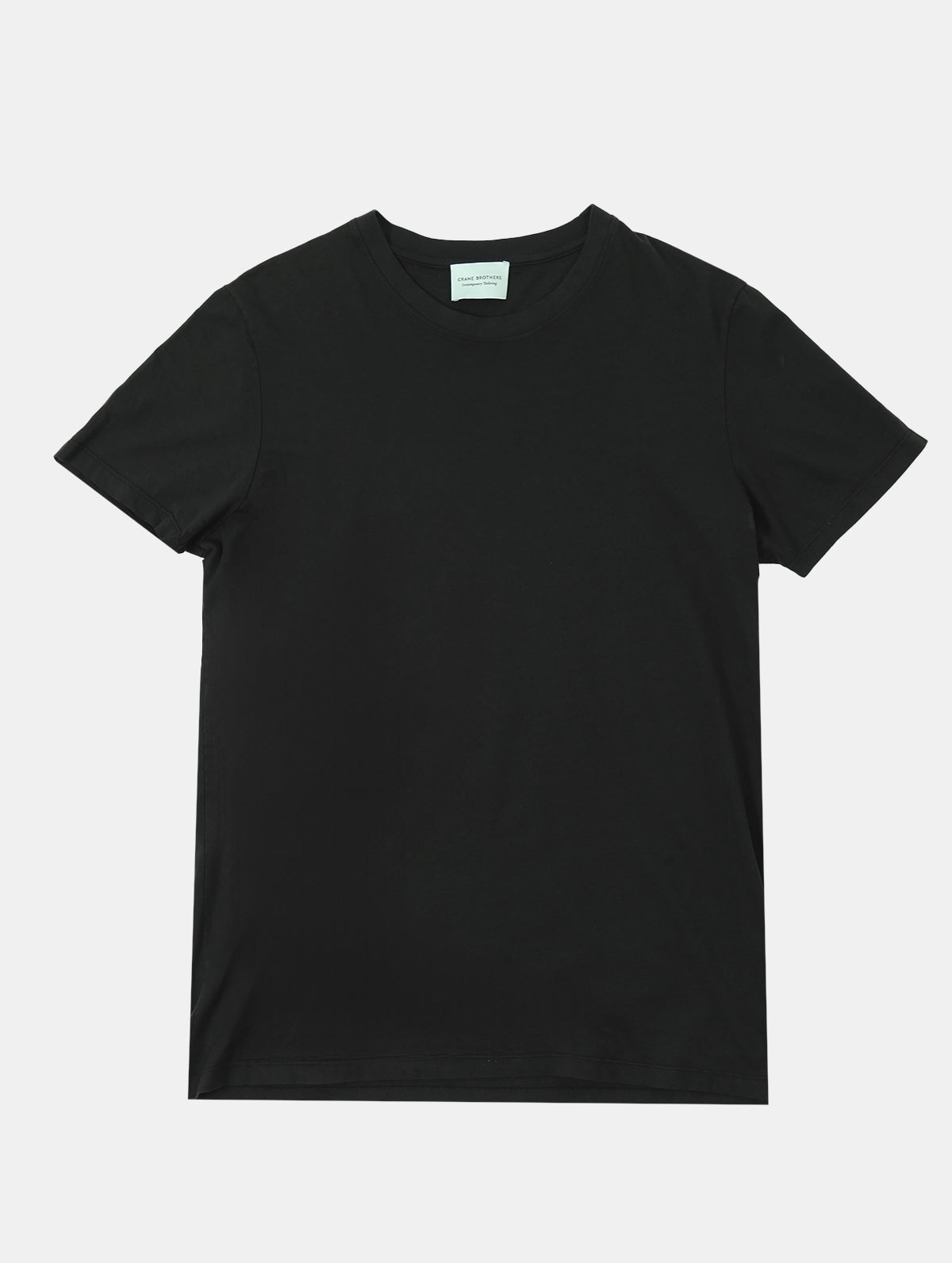 Black Ribbed Regular T-Shirt Production Sample - LUCKY LAST