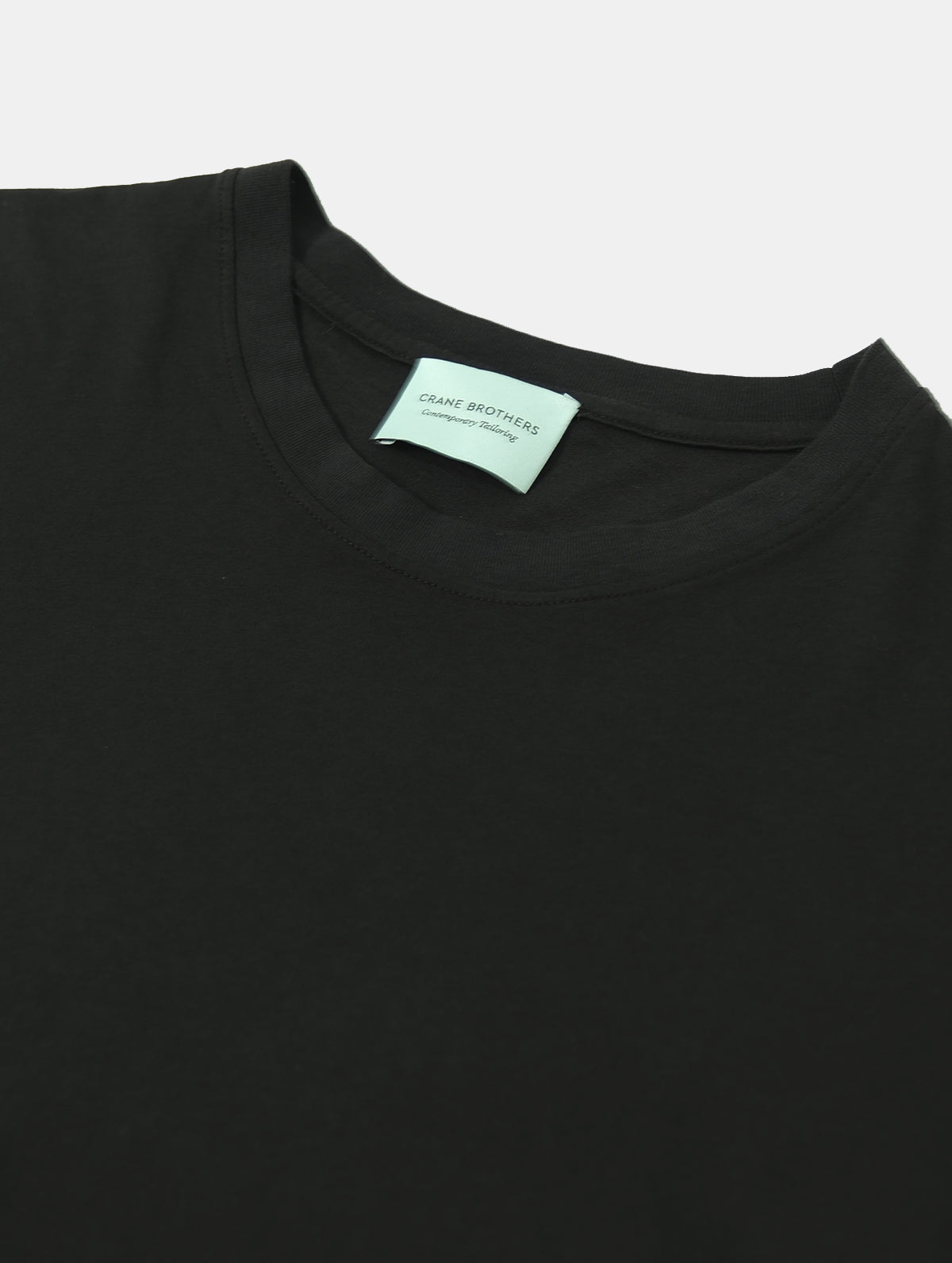 Black Ribbed Regular T-Shirt Production Sample - LUCKY LAST