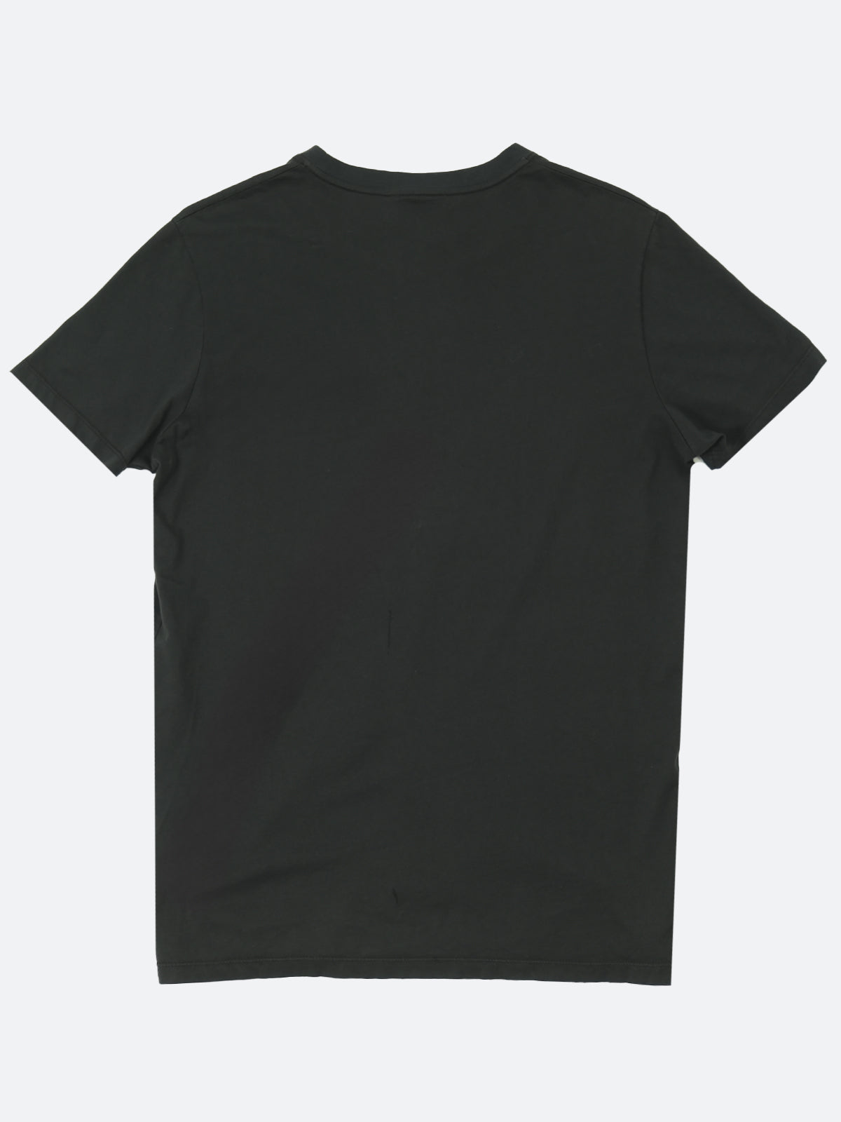 Black Ribbed Regular T-Shirt Production Sample - LUCKY LAST