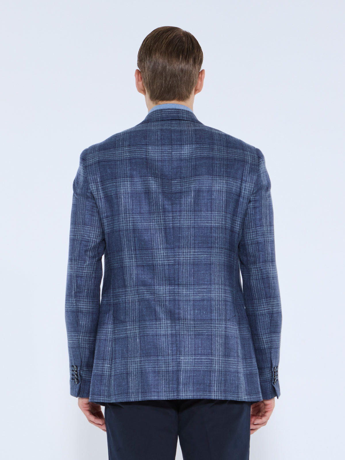 Scala Blazer - Indigo Tonal Overcheck - Lucky Last