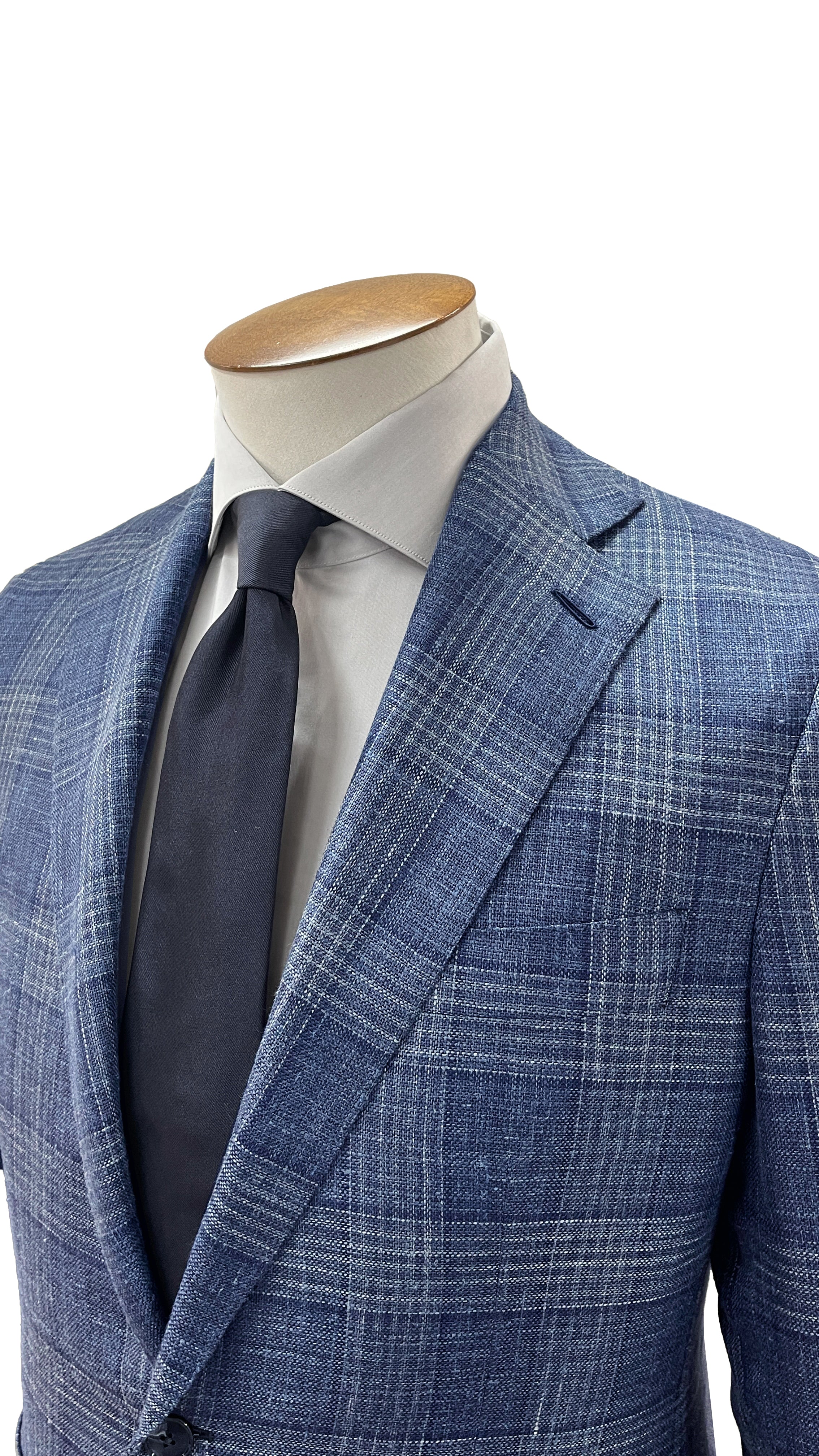 Scala Blazer - Indigo Tonal Overcheck - Lucky Last