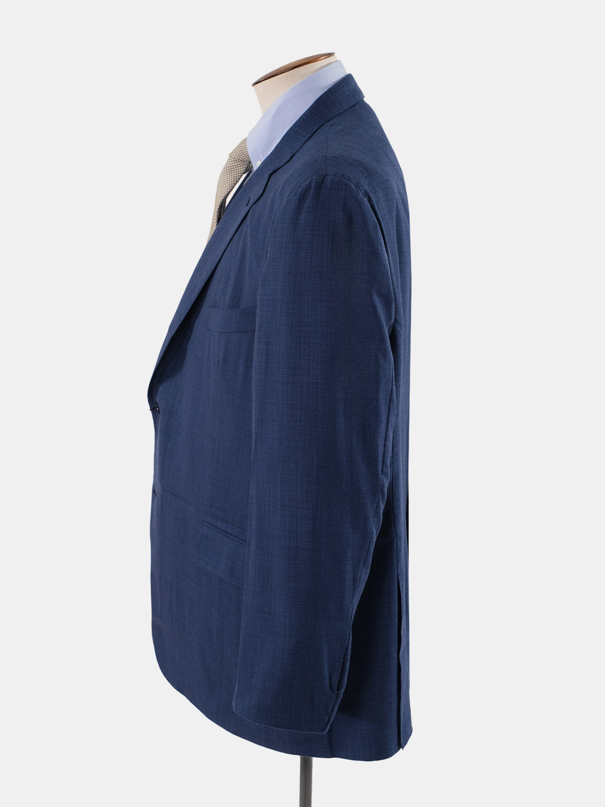 Blue Hopsack Regular Blazer - Production Sample
