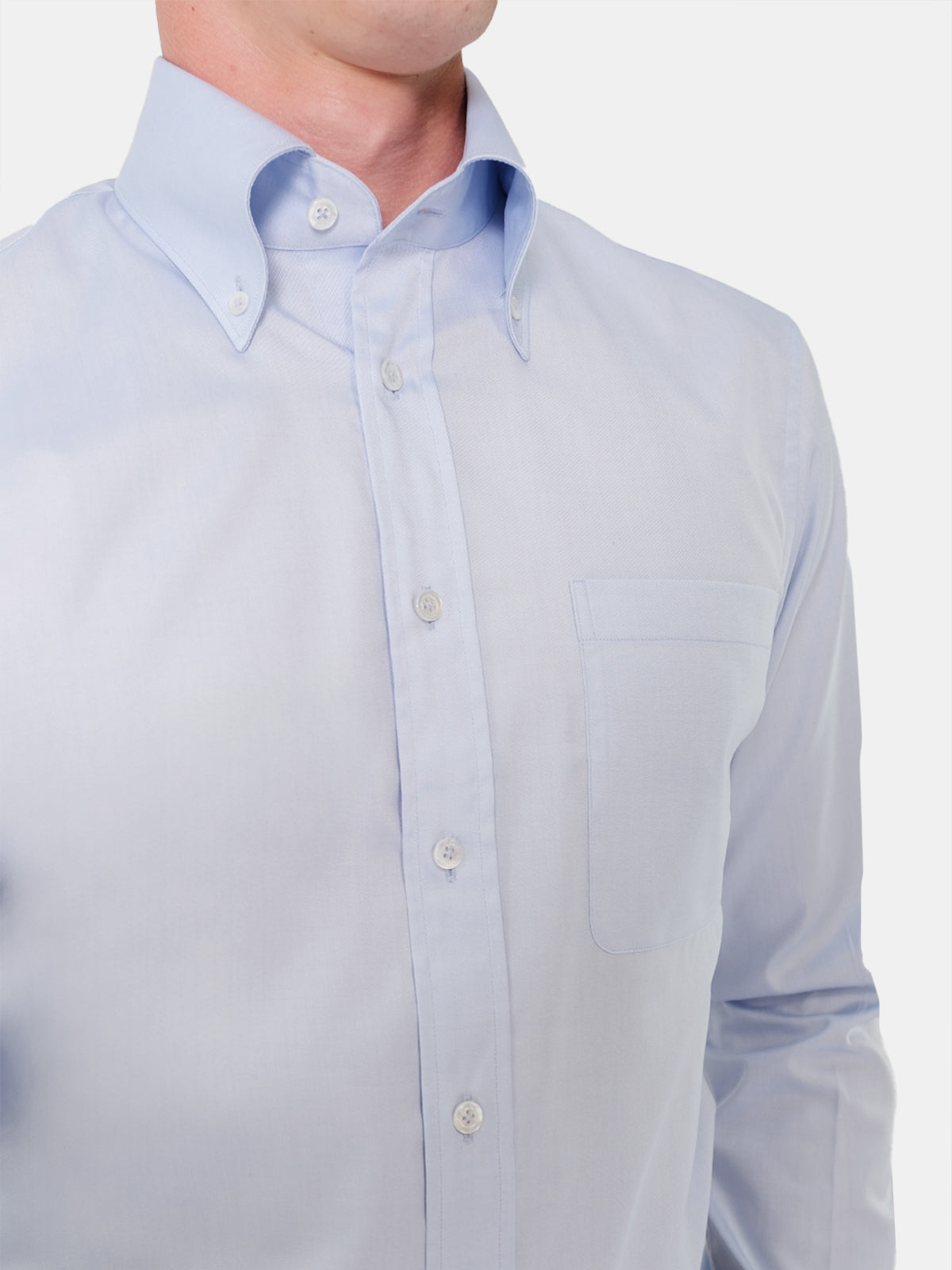 Lightweight Oxford Button Down Shirt - Light Blue