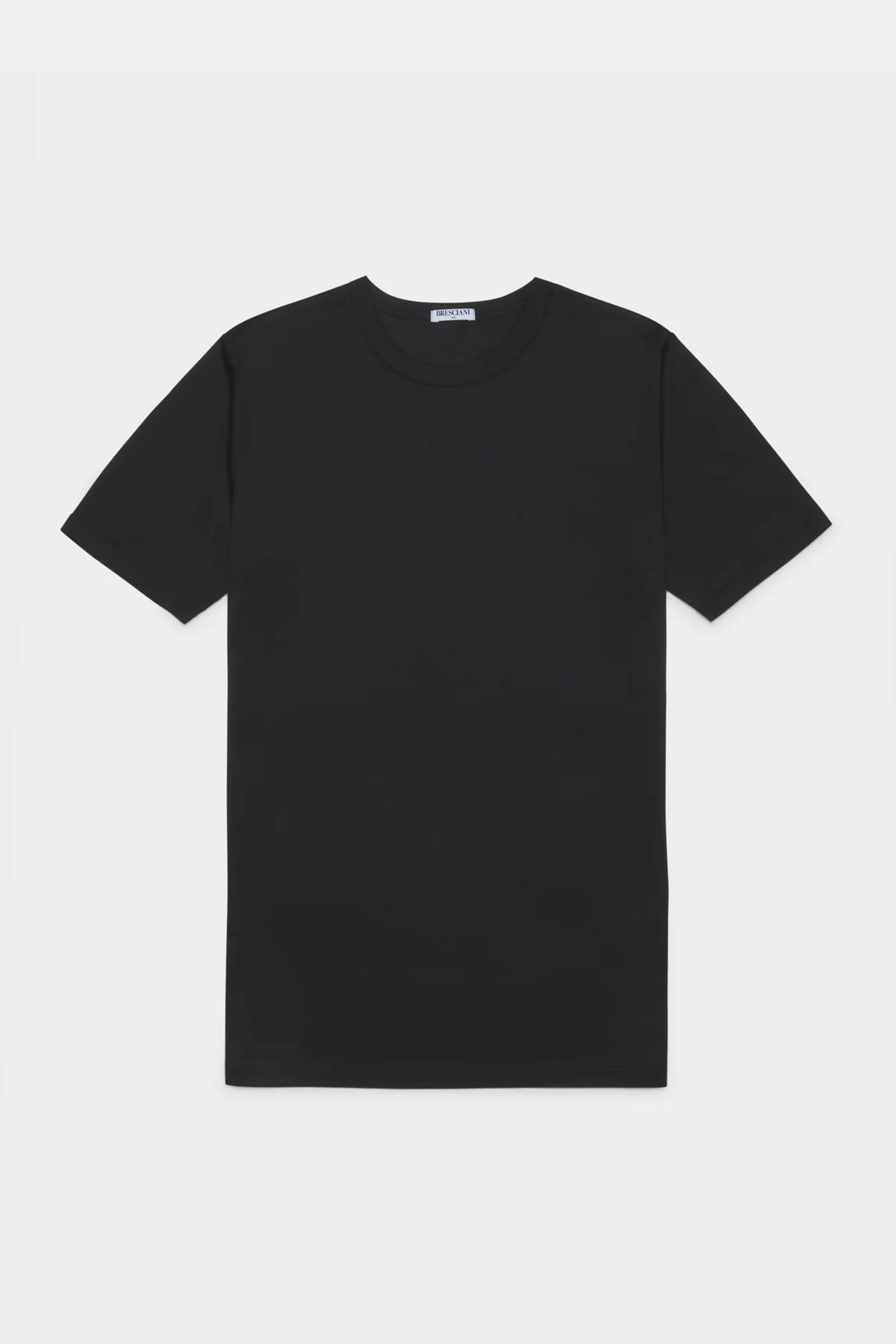 Bresciani Fitted Cotton Tee - Black