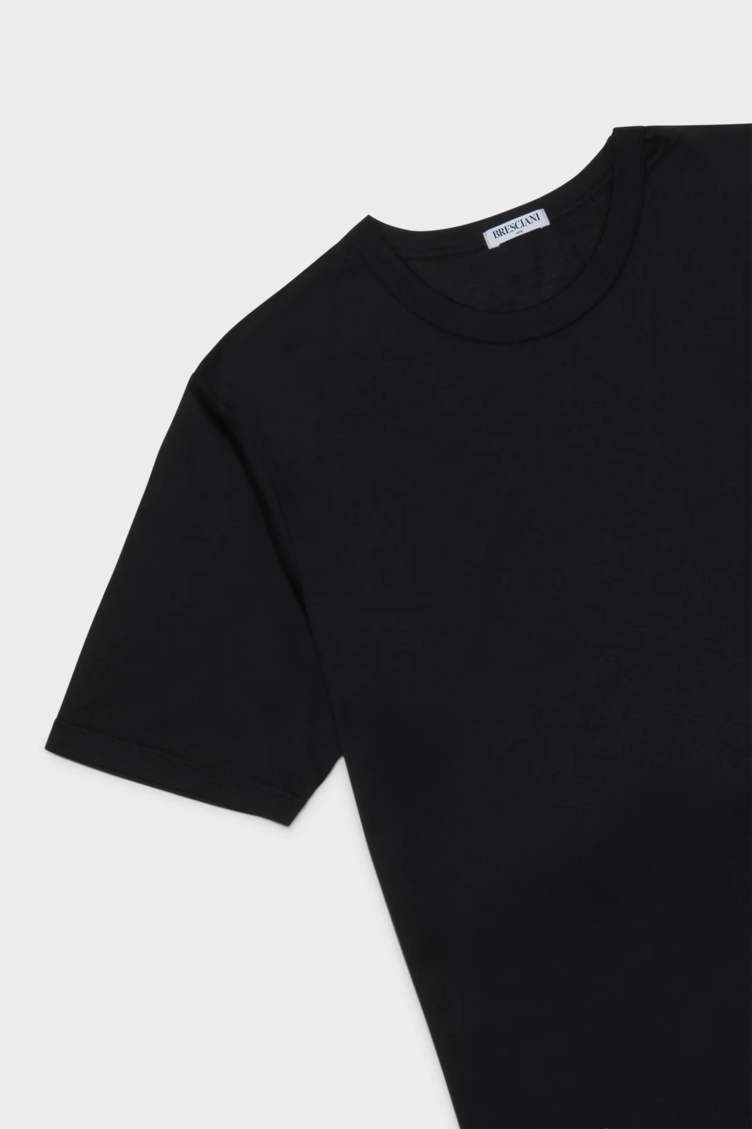 Bresciani Fitted Cotton Tee - Black