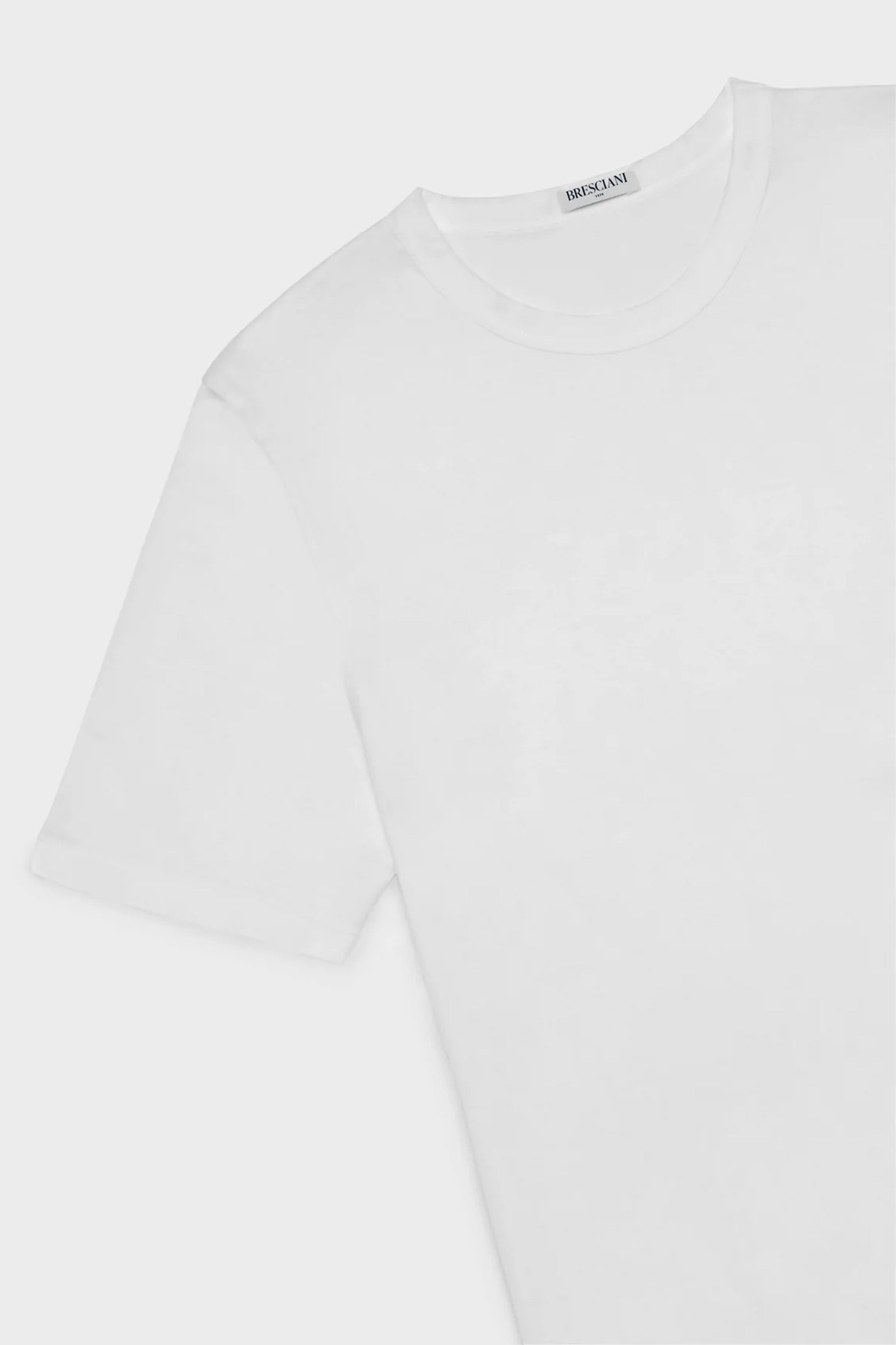 Bresciani Fitted Cotton Tee - White