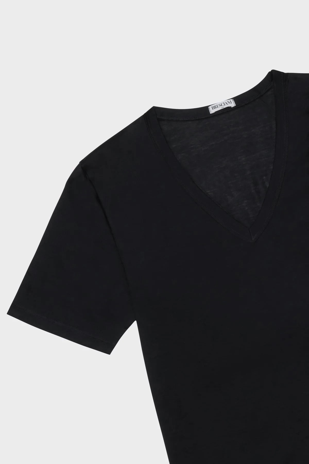 Bresciani V-Neck T-Shirt - Black