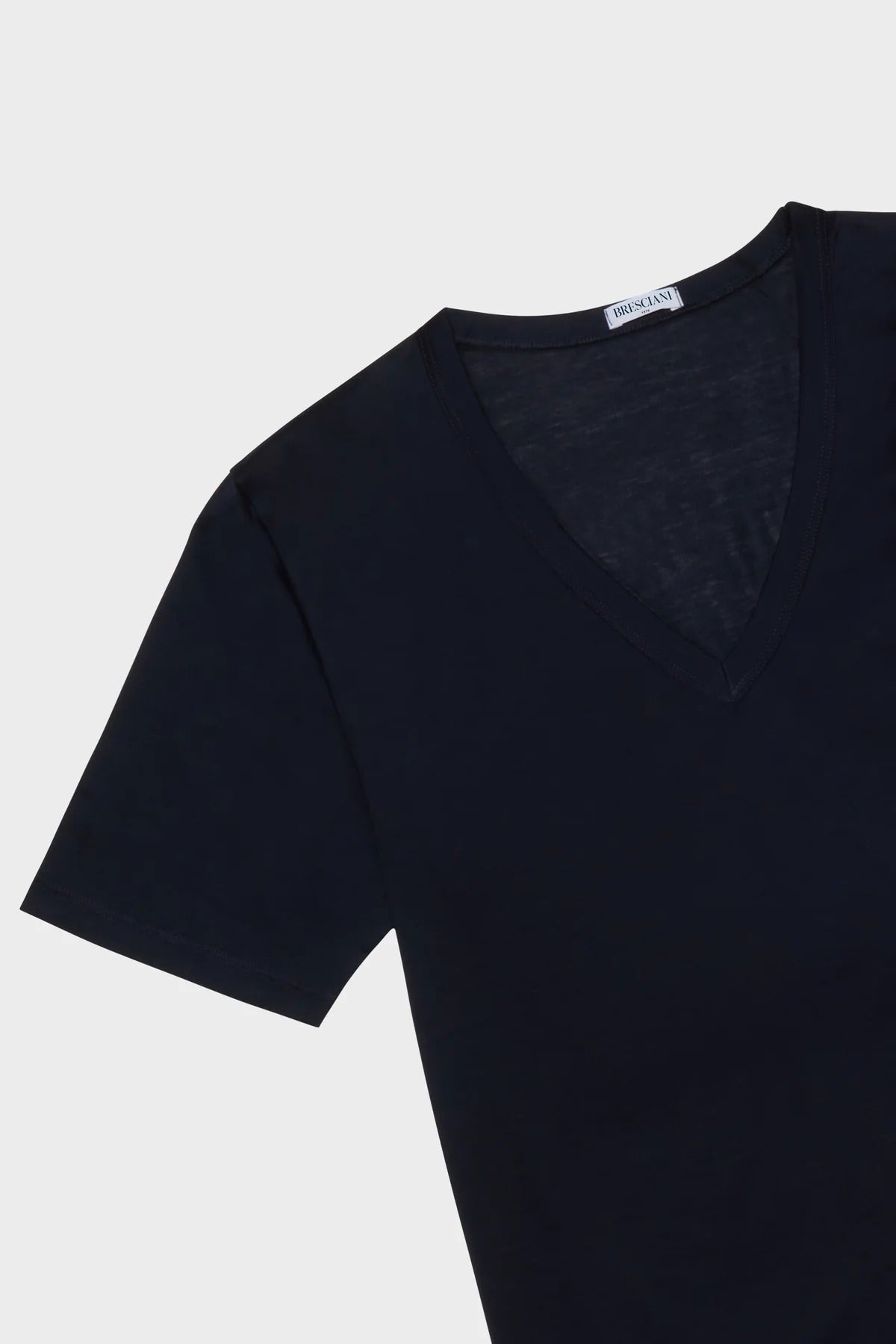 Bresciani V-Neck T-Shirt - Navy
