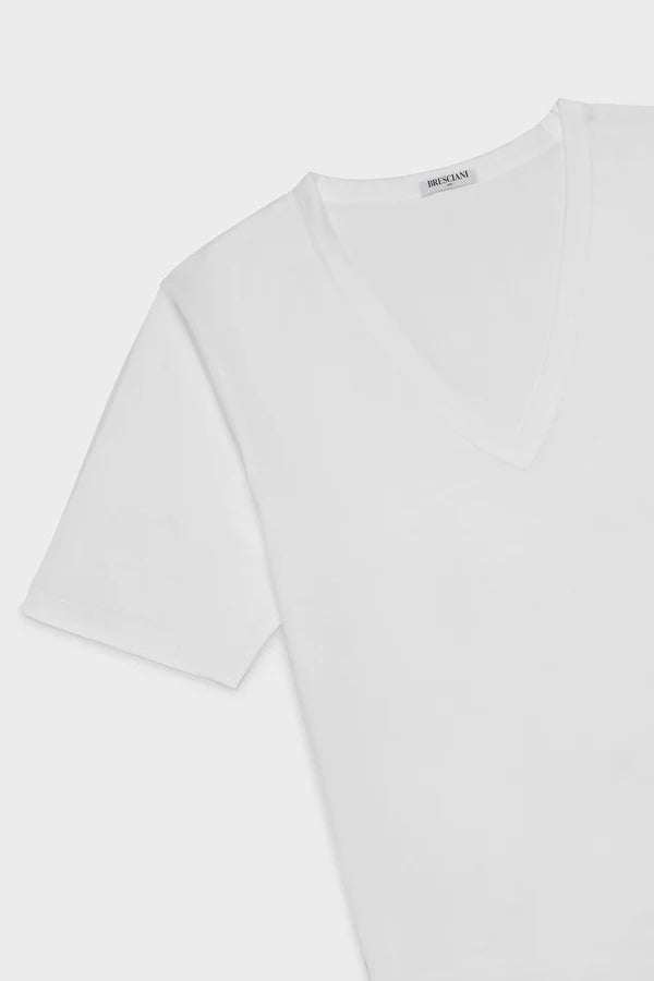 Bresciani V-Neck T-Shirt - White