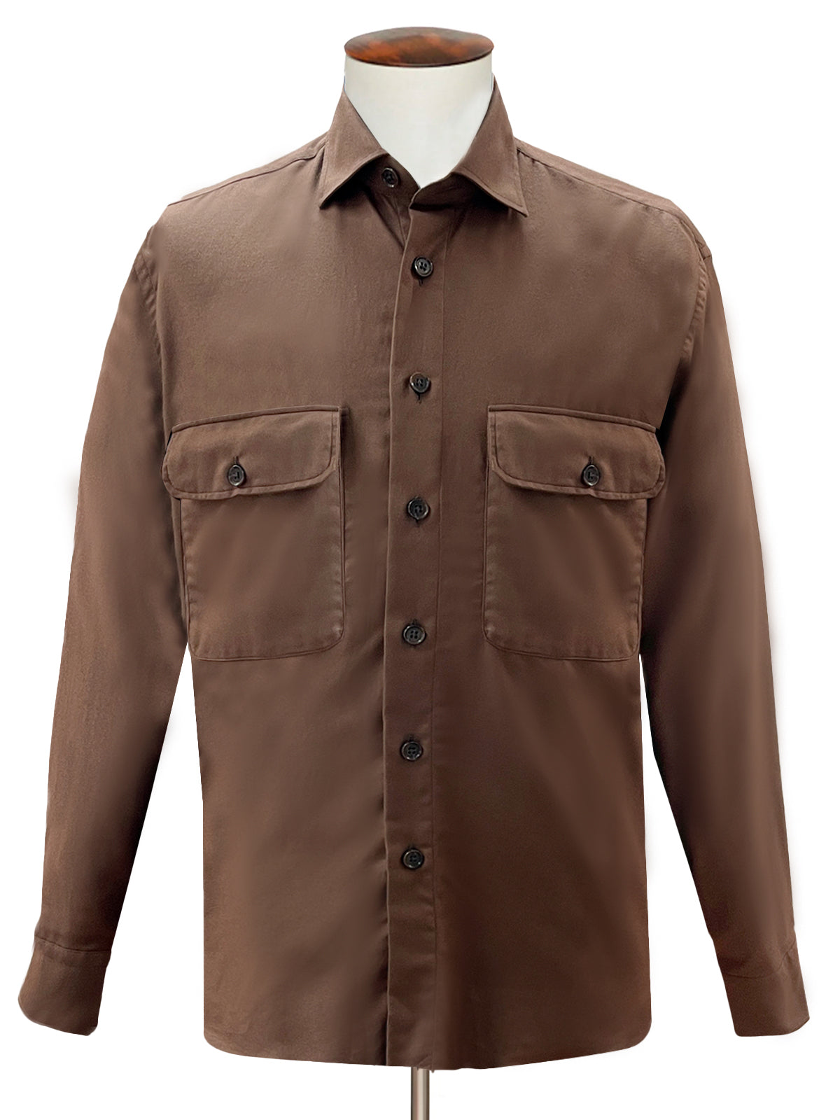 Double Pocket Overshirt - Umber LUCKY LAST